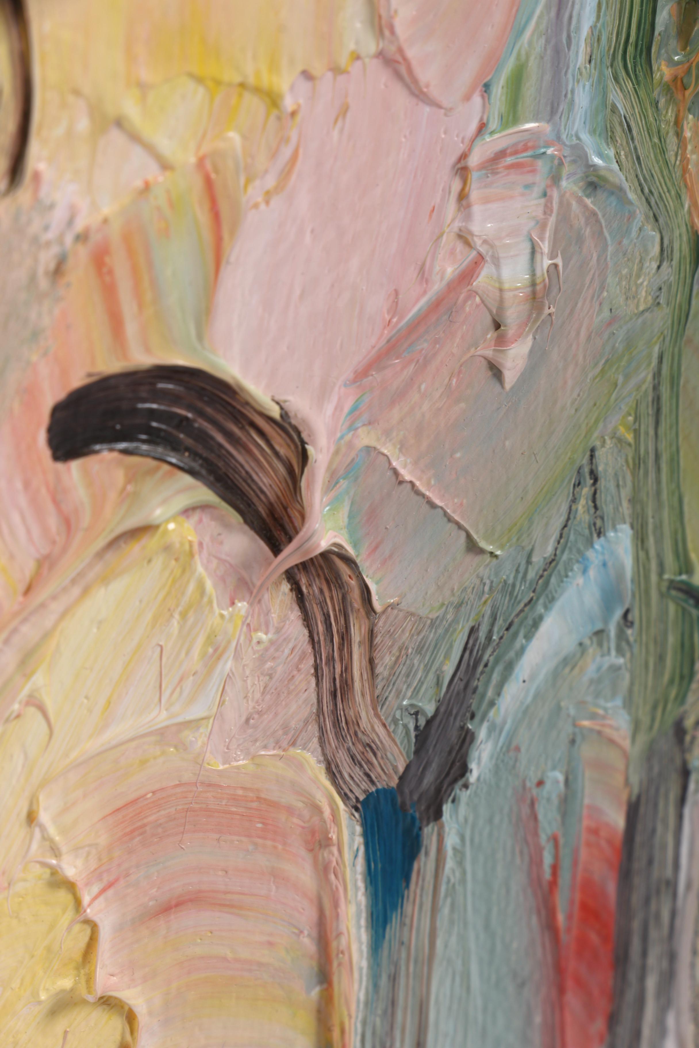 Jack Meanwell Modernist Oil Painting "A Pair of Nudes"