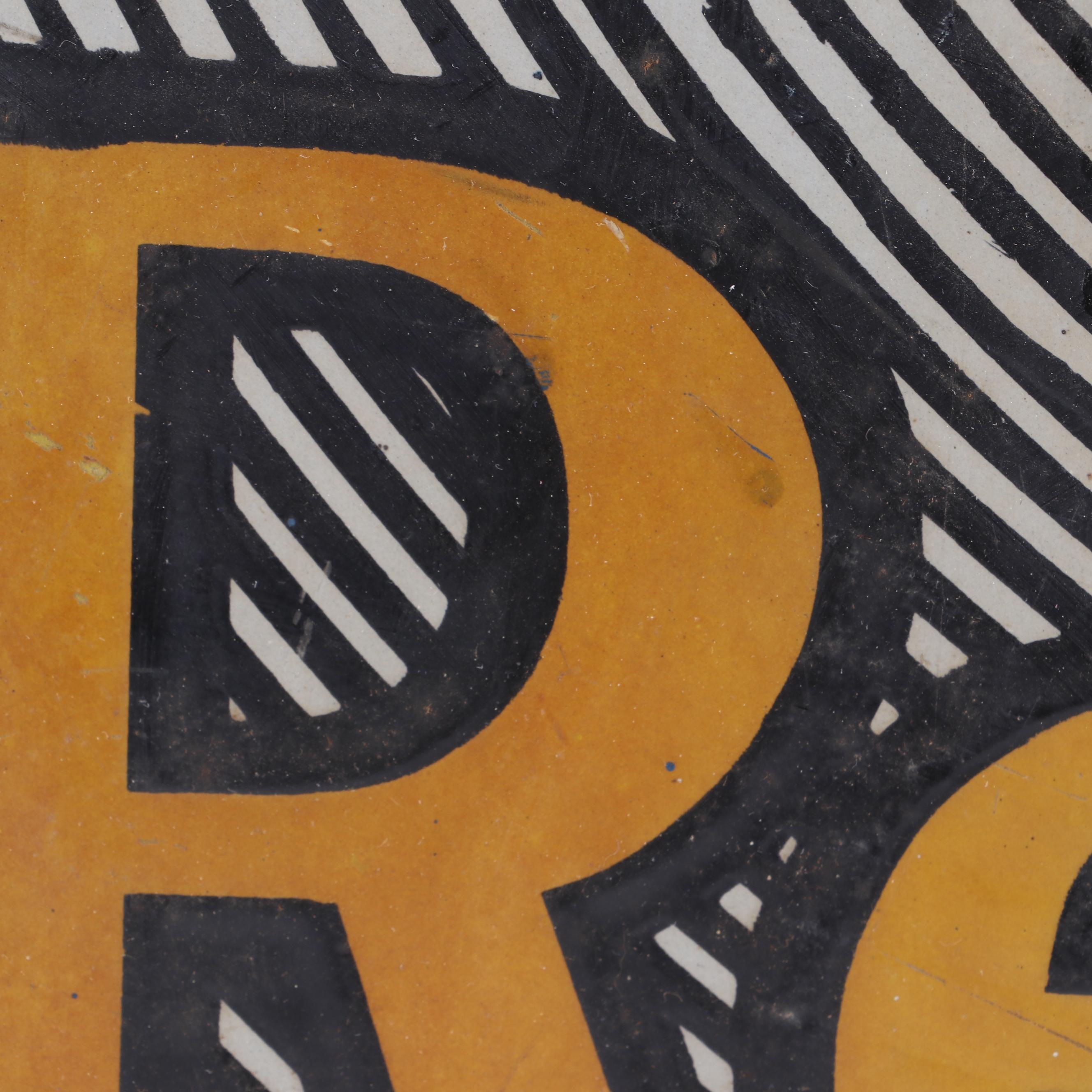 Columbia Records Double-Sided Porcelain Advertising Sign, Early 20th Century