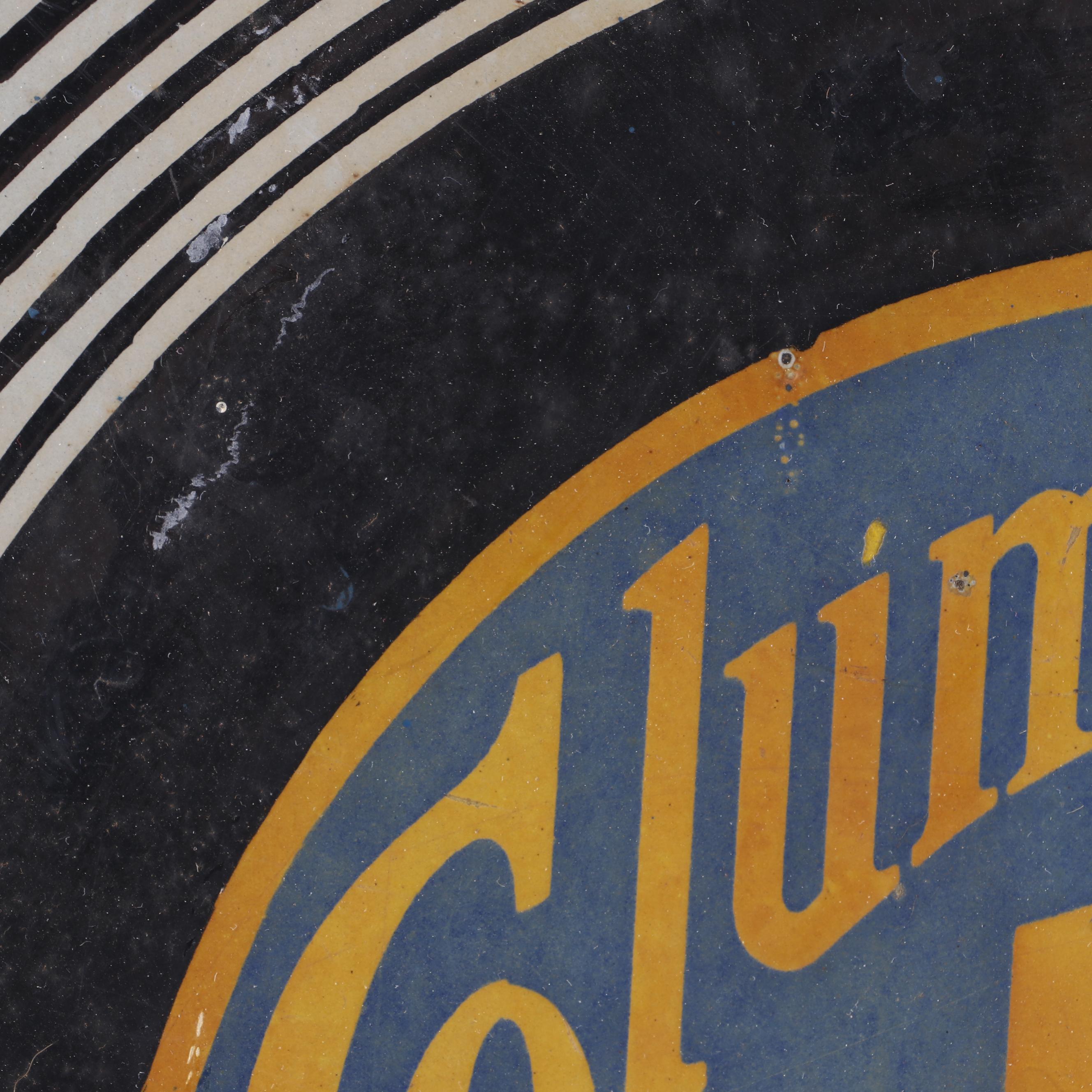 Columbia Records Double-Sided Porcelain Advertising Sign, Early 20th Century