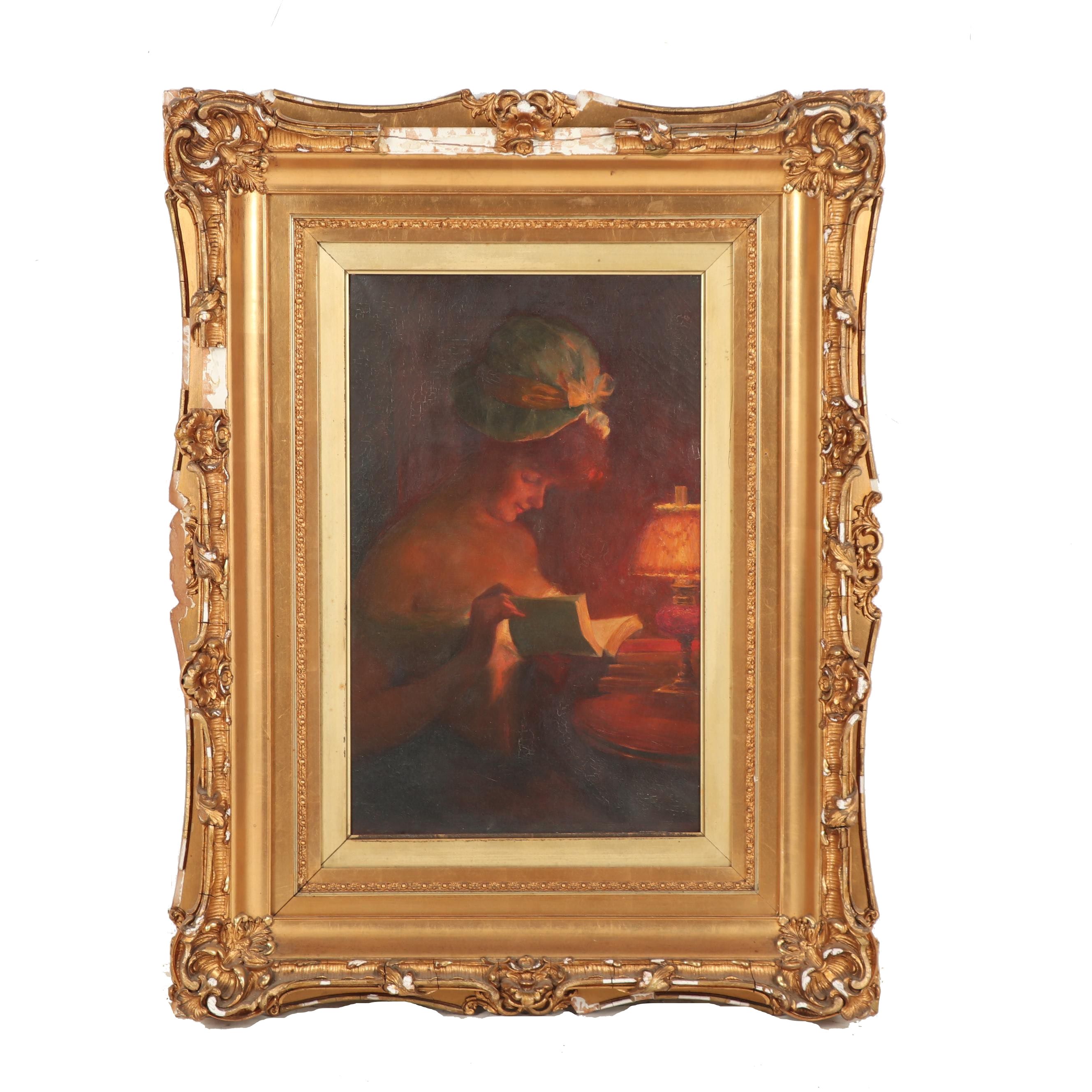 19th Century Portrait Oil Painting