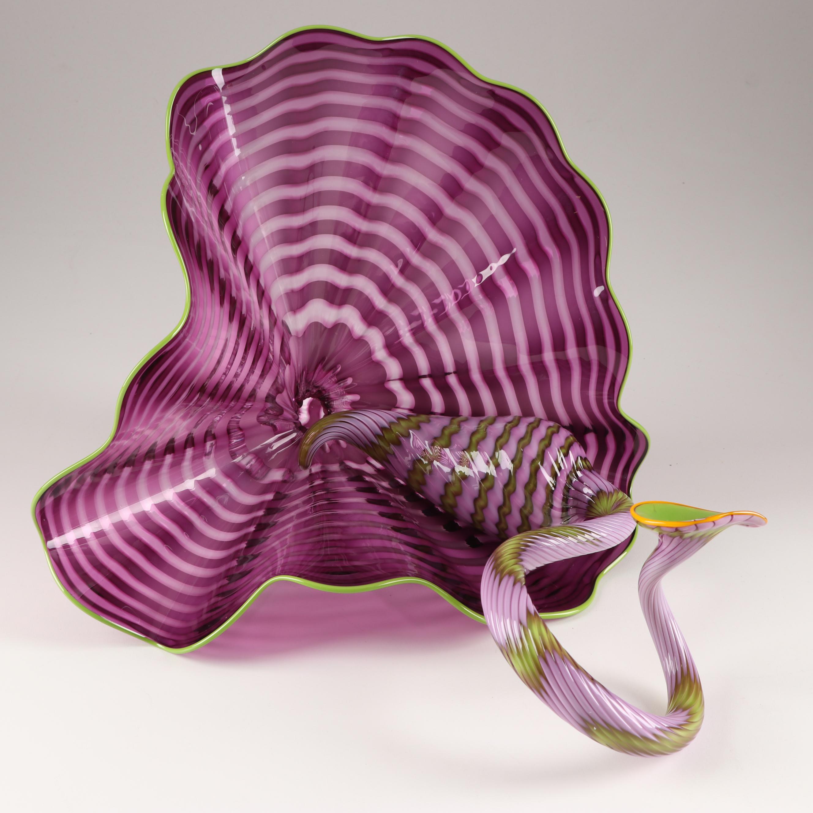 Dale Chihuly "Amethyst Persian Pair" Art Glass Sculpture
