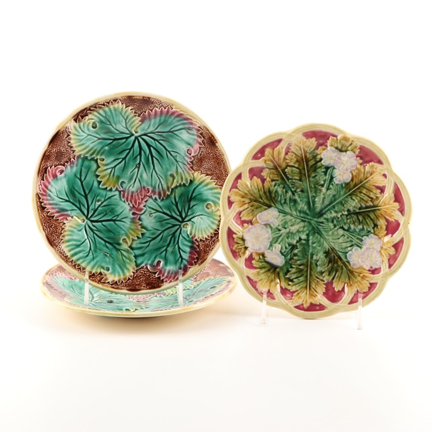 Majolica Plates, 19th Century