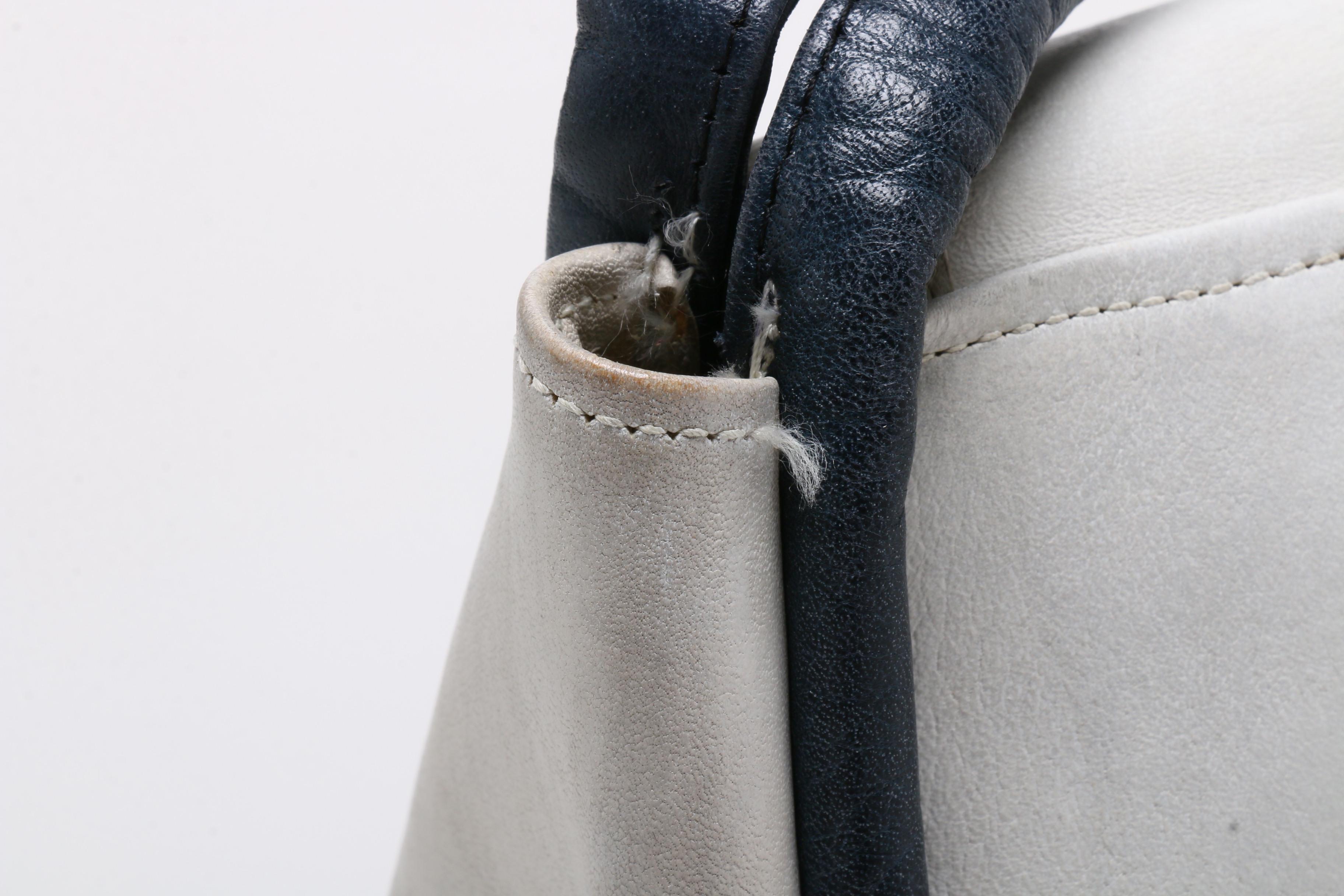 Bonnie Cashin Designed Coach White Leather Saddle Shoulder Bag, 1960s Vintage