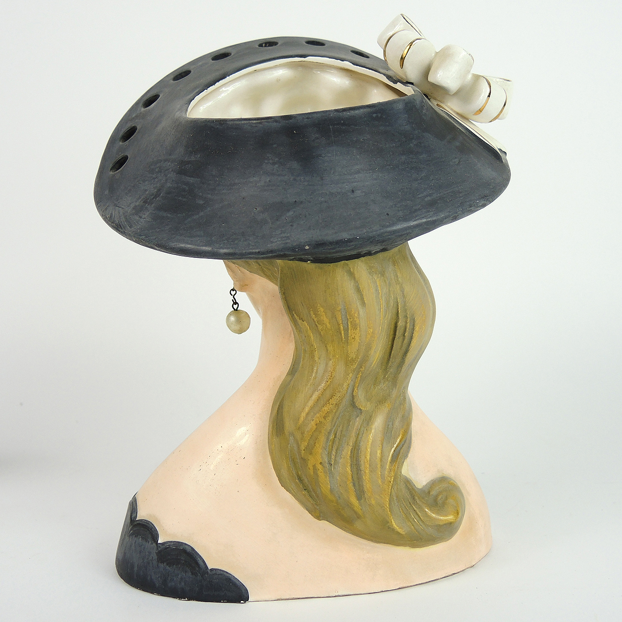 Inarco and National Potteries Mid Century Lady Head Vases