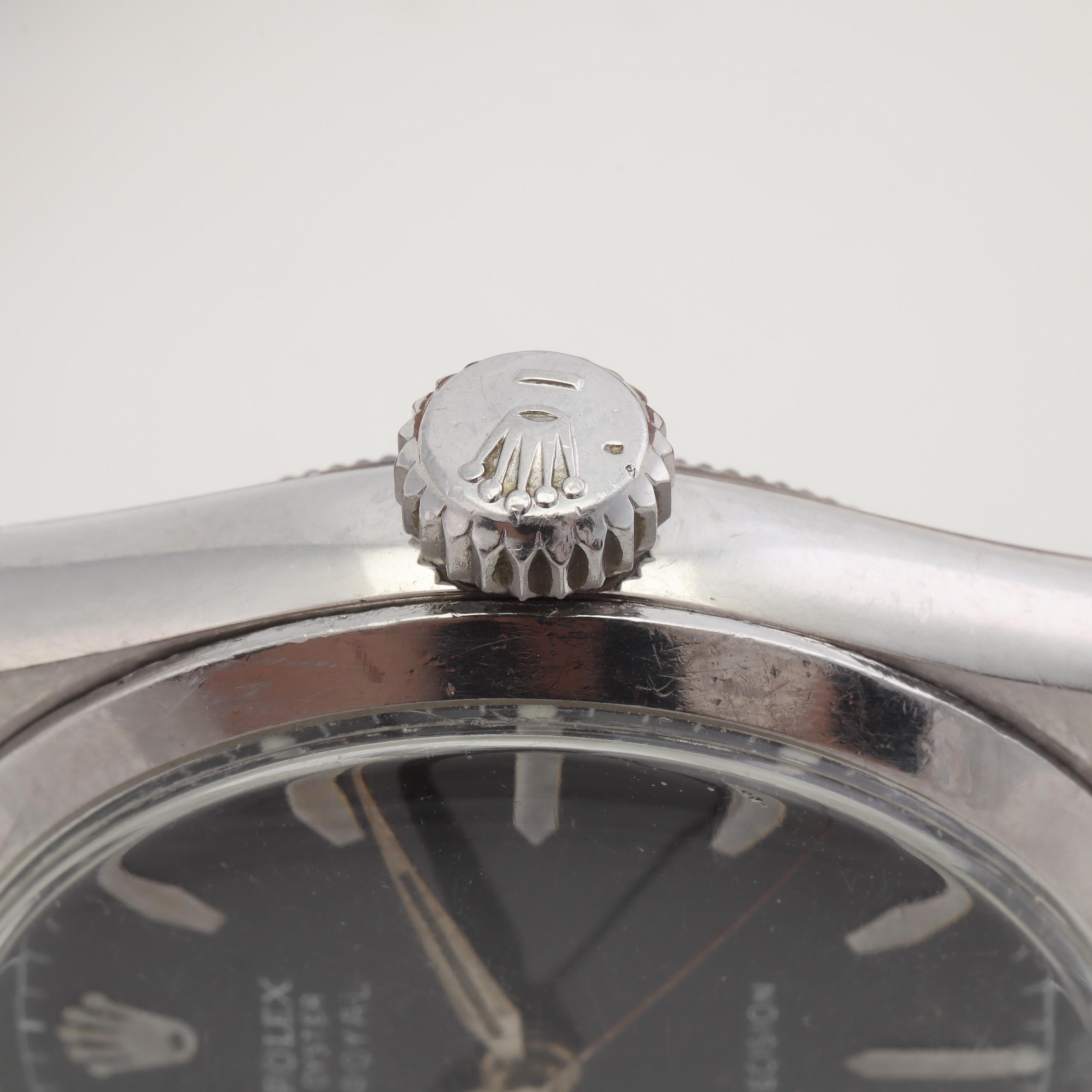 Vintage Rolex Oyster Royal Precision Stem Wind Stainless Steel Watch