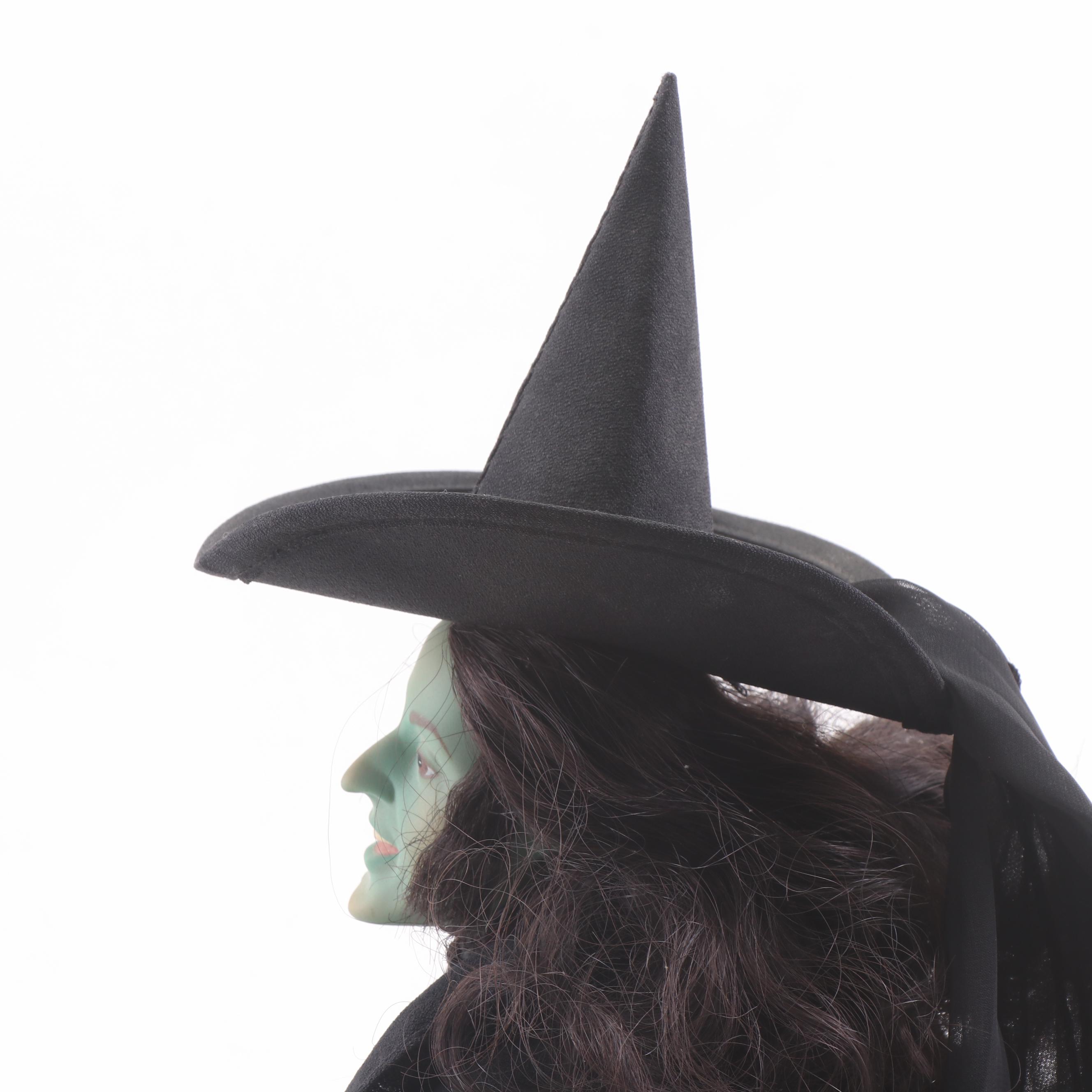 1989 Franklin Heirloom "Wicked Witch of the East" Porcelain Doll with Stand