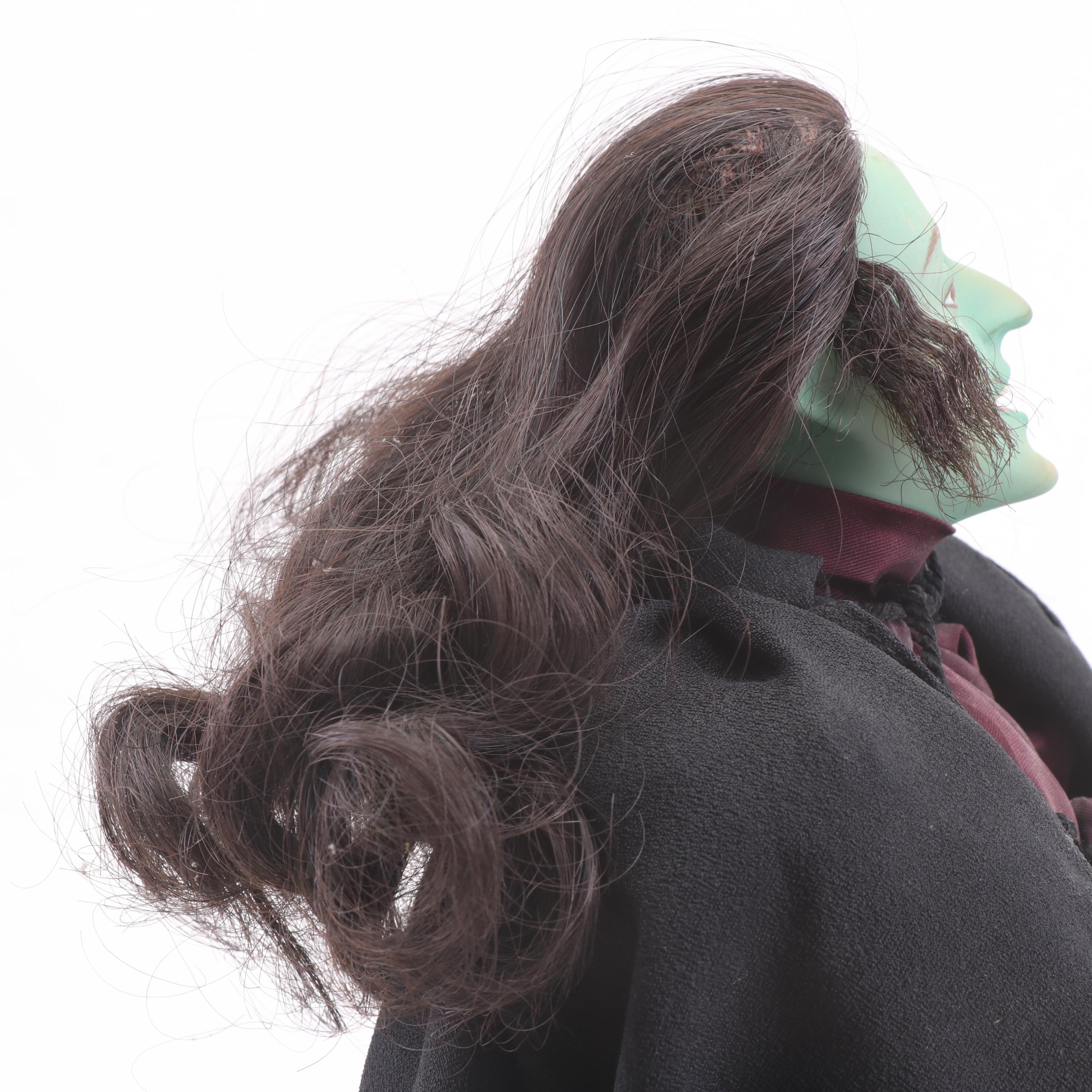 1989 Franklin Heirloom "Wicked Witch of the East" Porcelain Doll with Stand