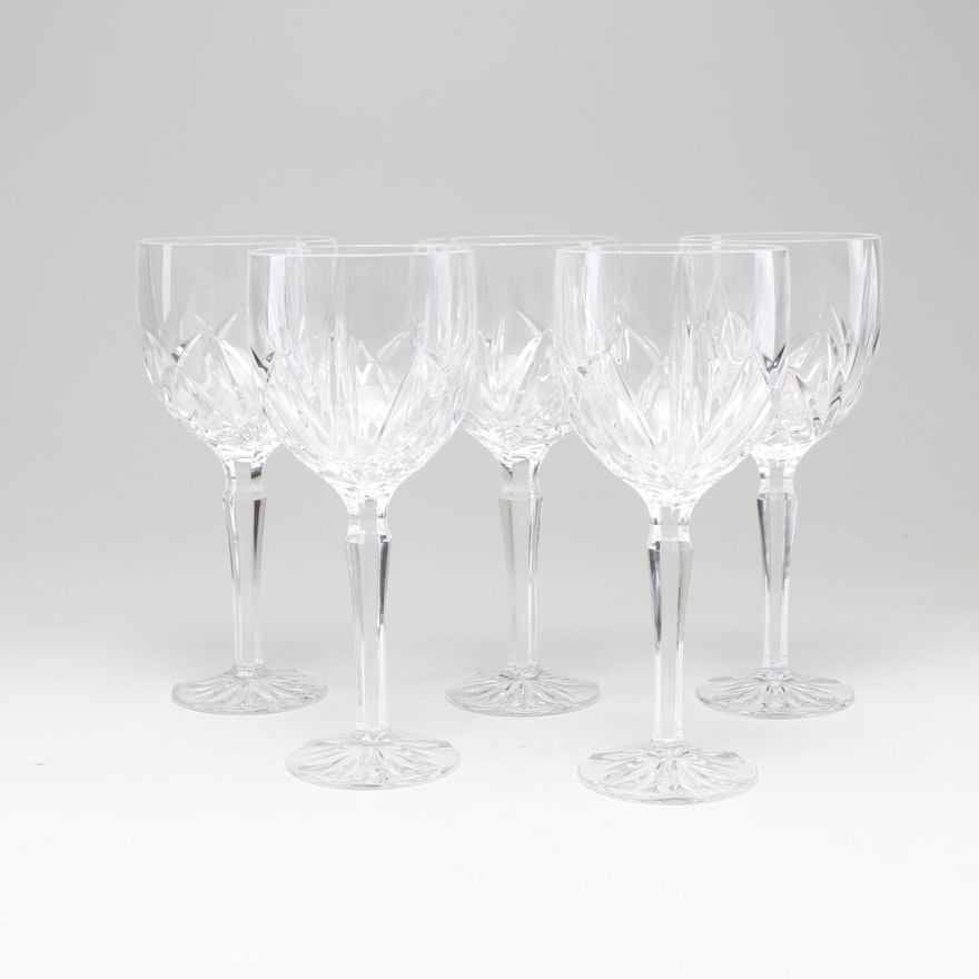 Marquis by Waterford "Brookside" Crystal Goblets, Late 20th Century