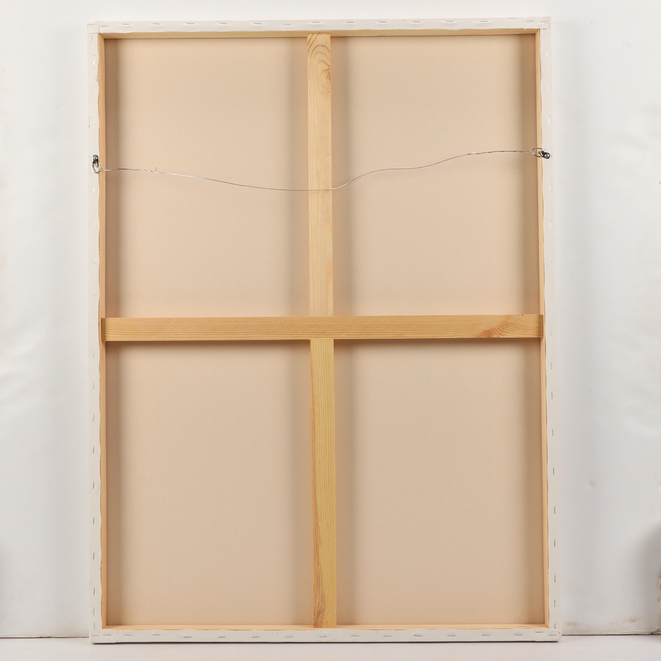 Robbie Kemper Acrylic Painting "Yellow and Peach"