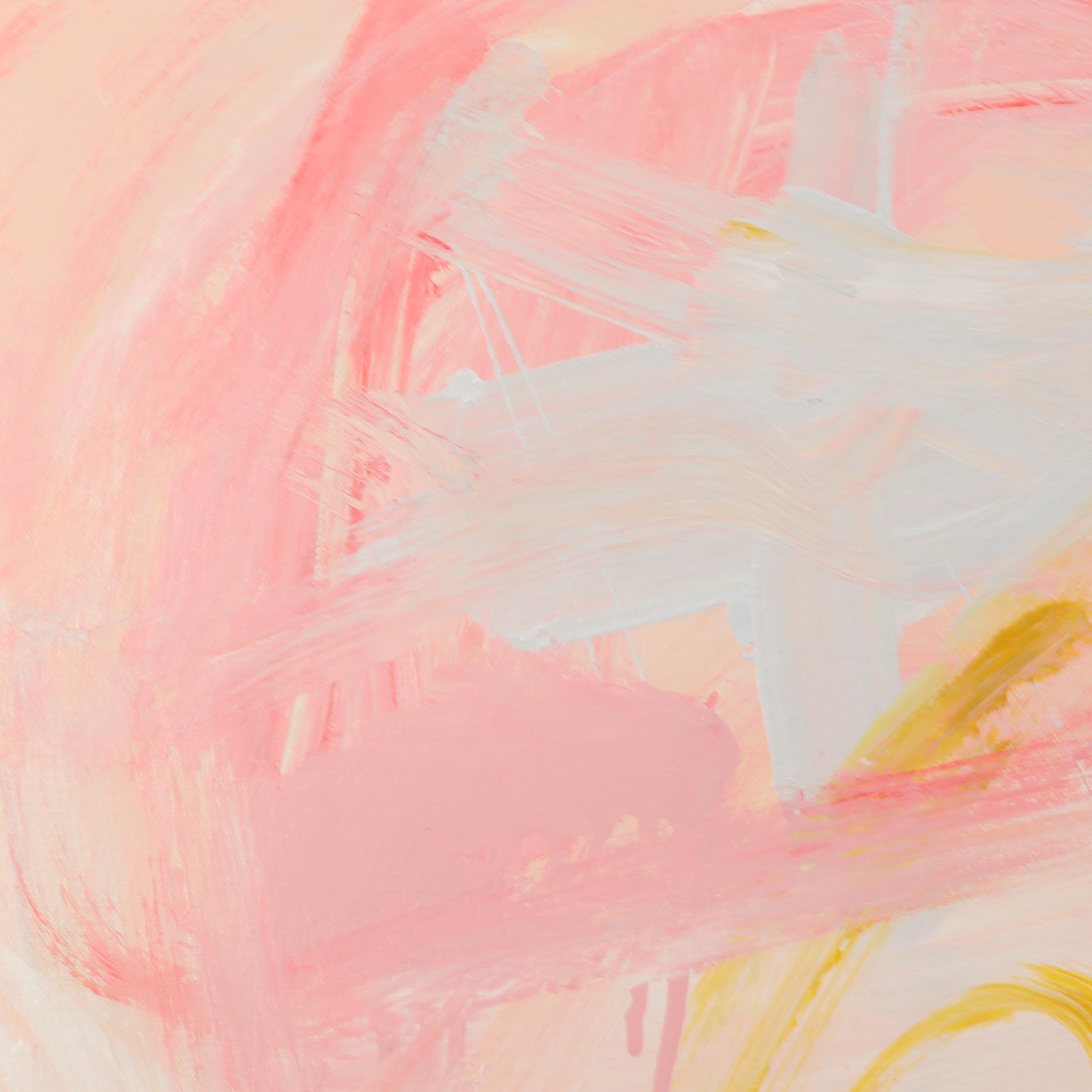 Robbie Kemper Acrylic Painting "Yellow and Peach"