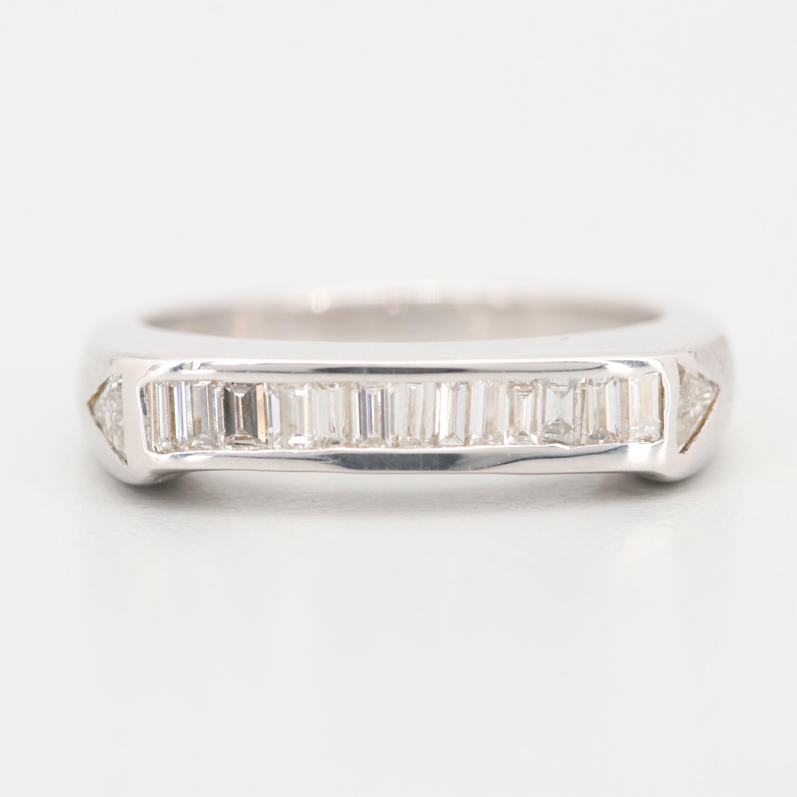 14K White Gold Diamond Ring