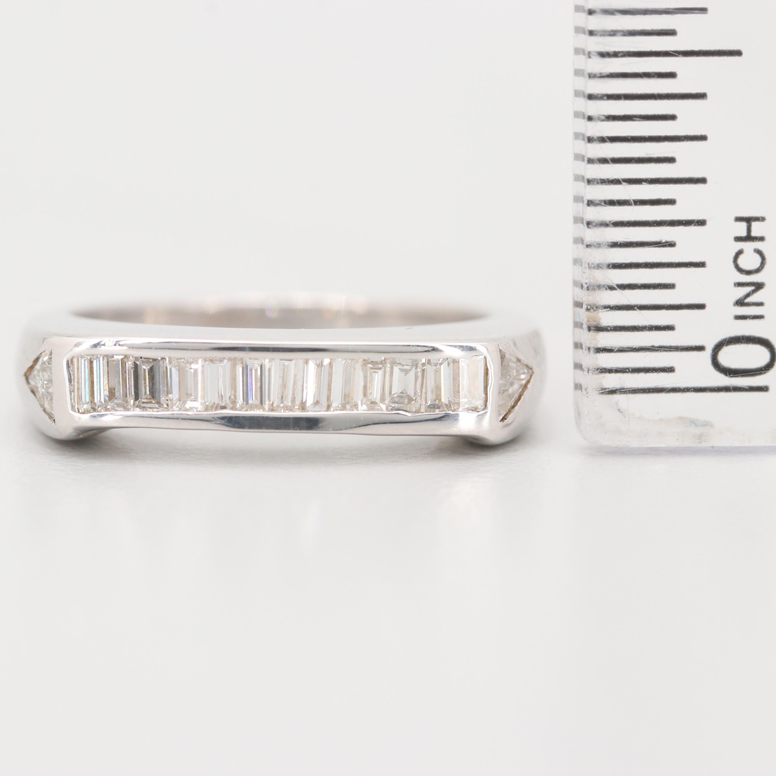 14K White Gold Diamond Ring