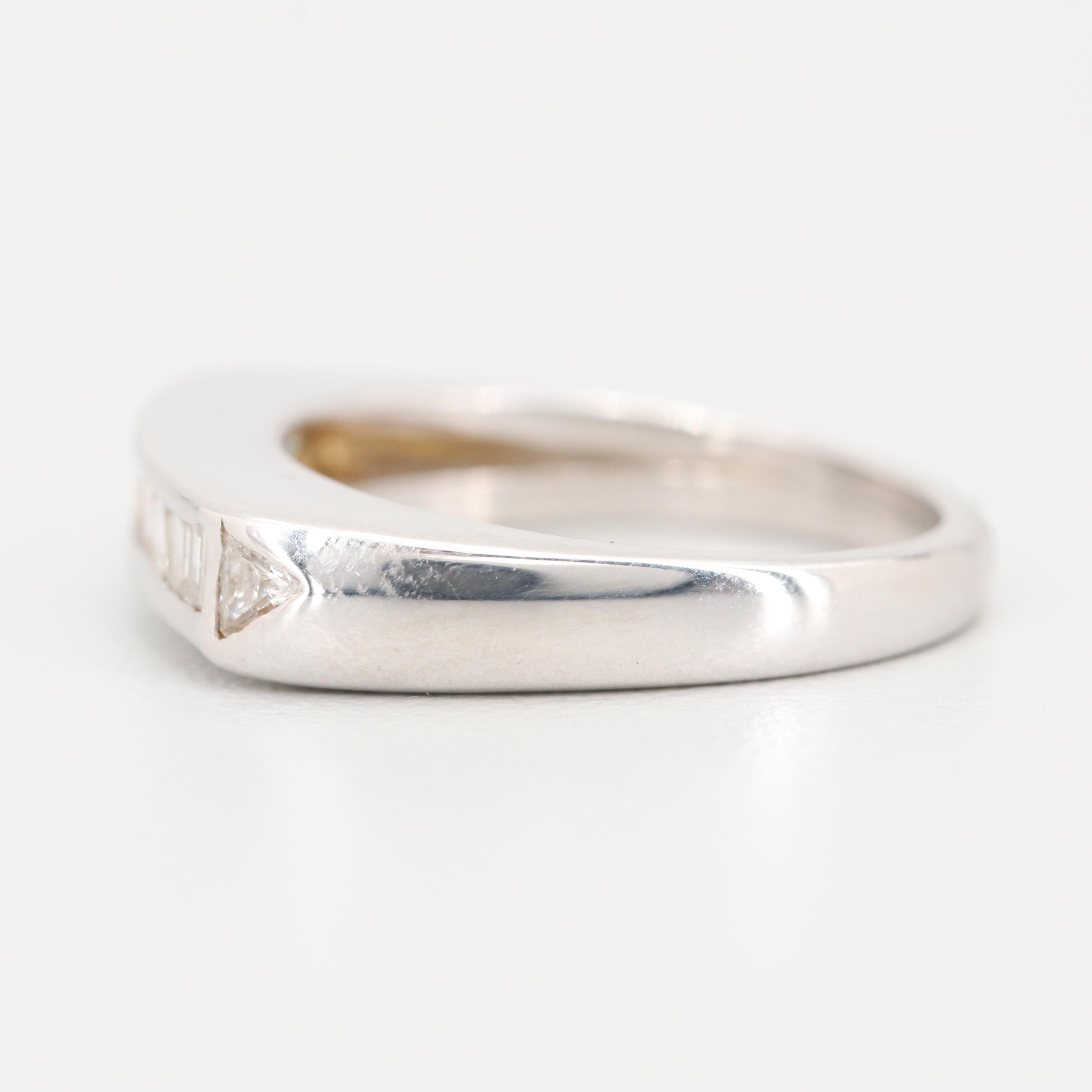 14K White Gold Diamond Ring