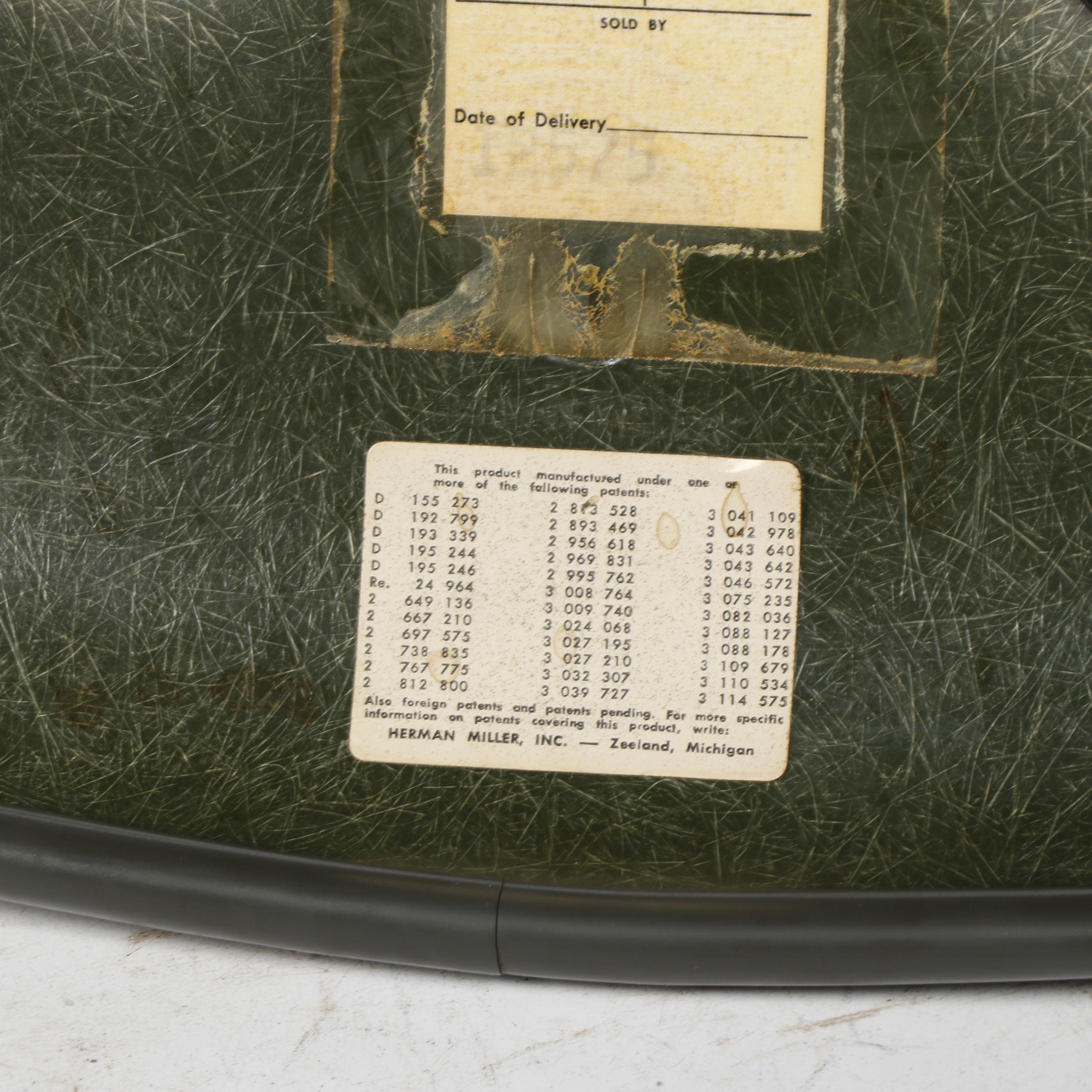 Charles and Ray Eames for Herman Miller Upholstered Fiberglass Chair