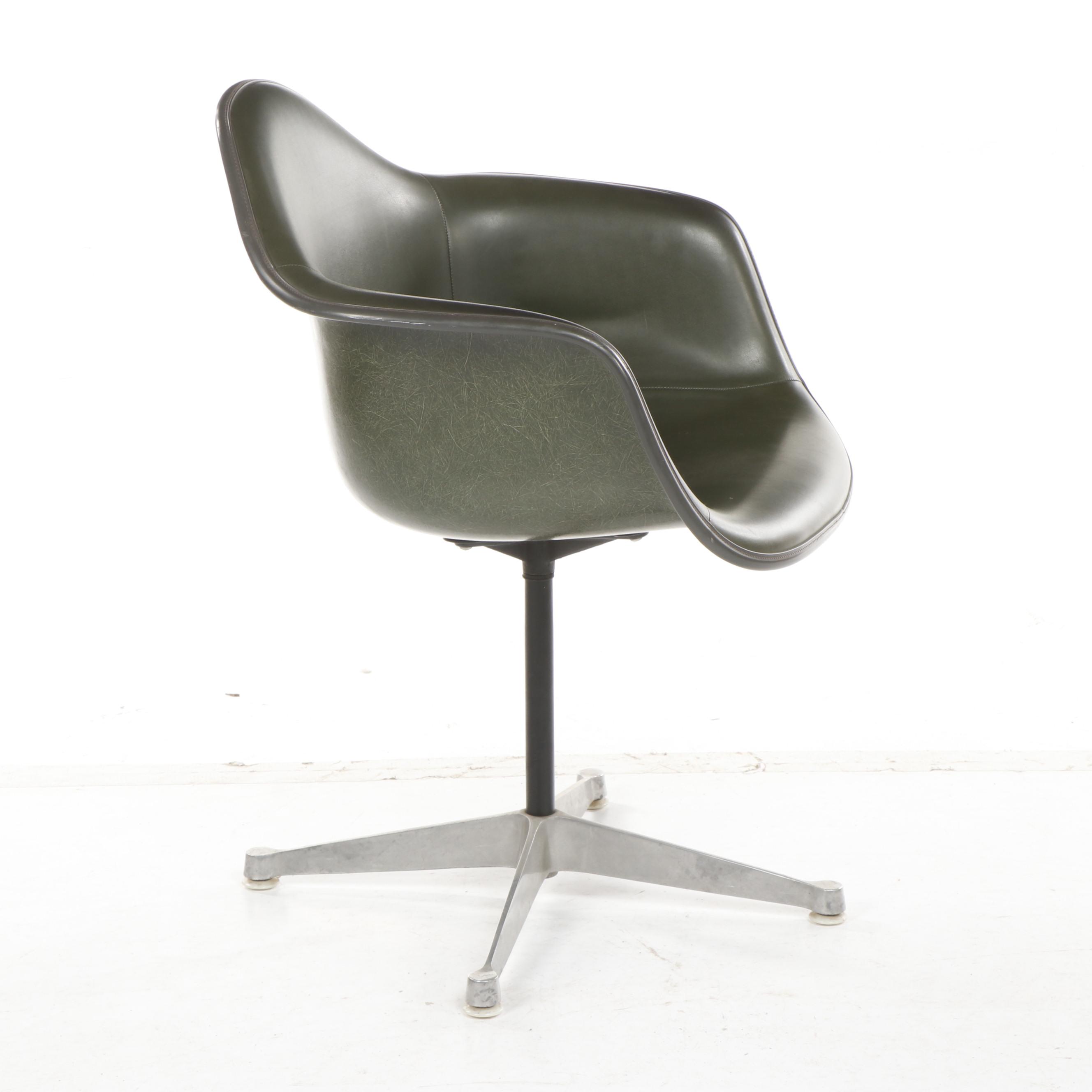 Charles and Ray Eames for Herman Miller Upholstered Fiberglass Chair