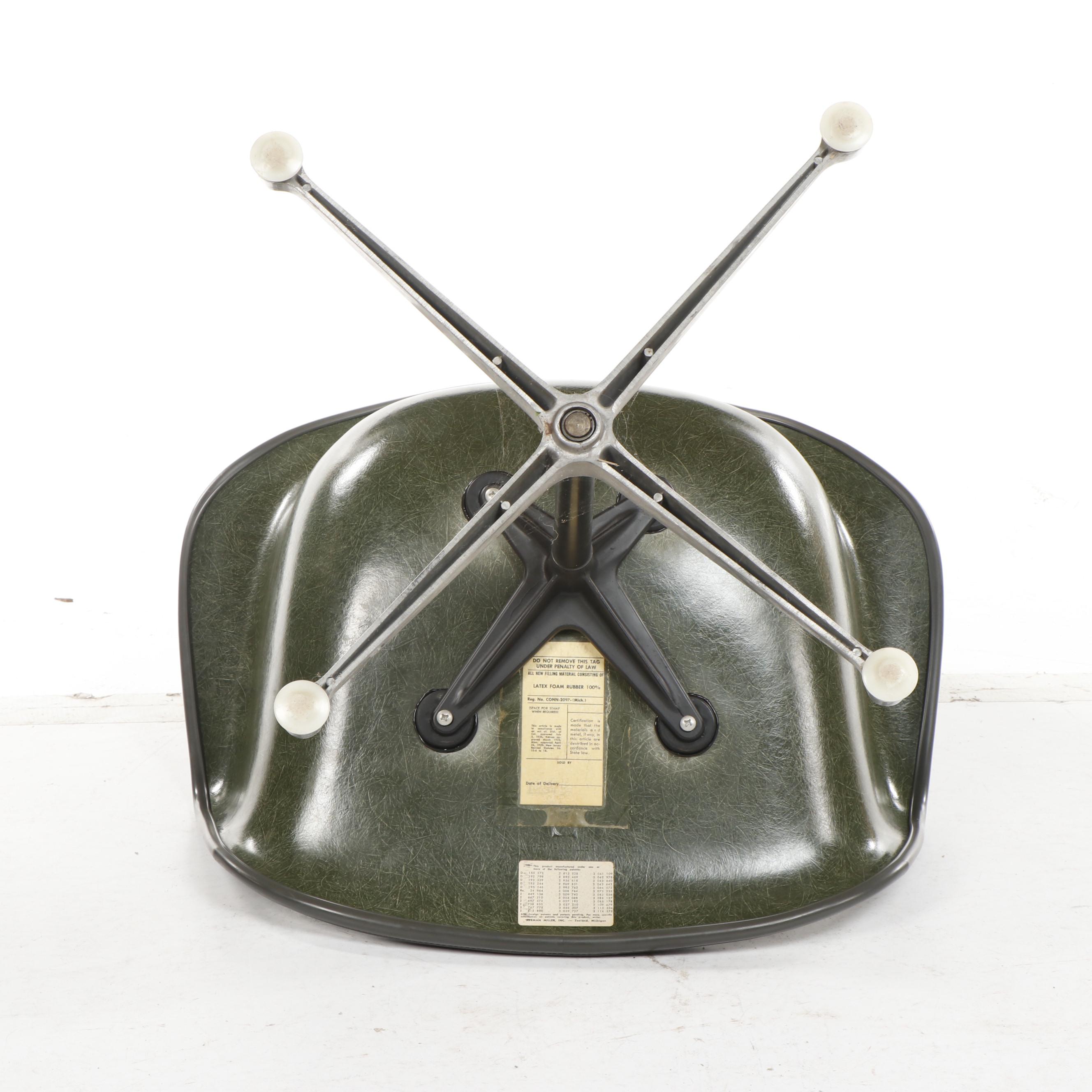 Charles and Ray Eames for Herman Miller Upholstered Fiberglass Chair