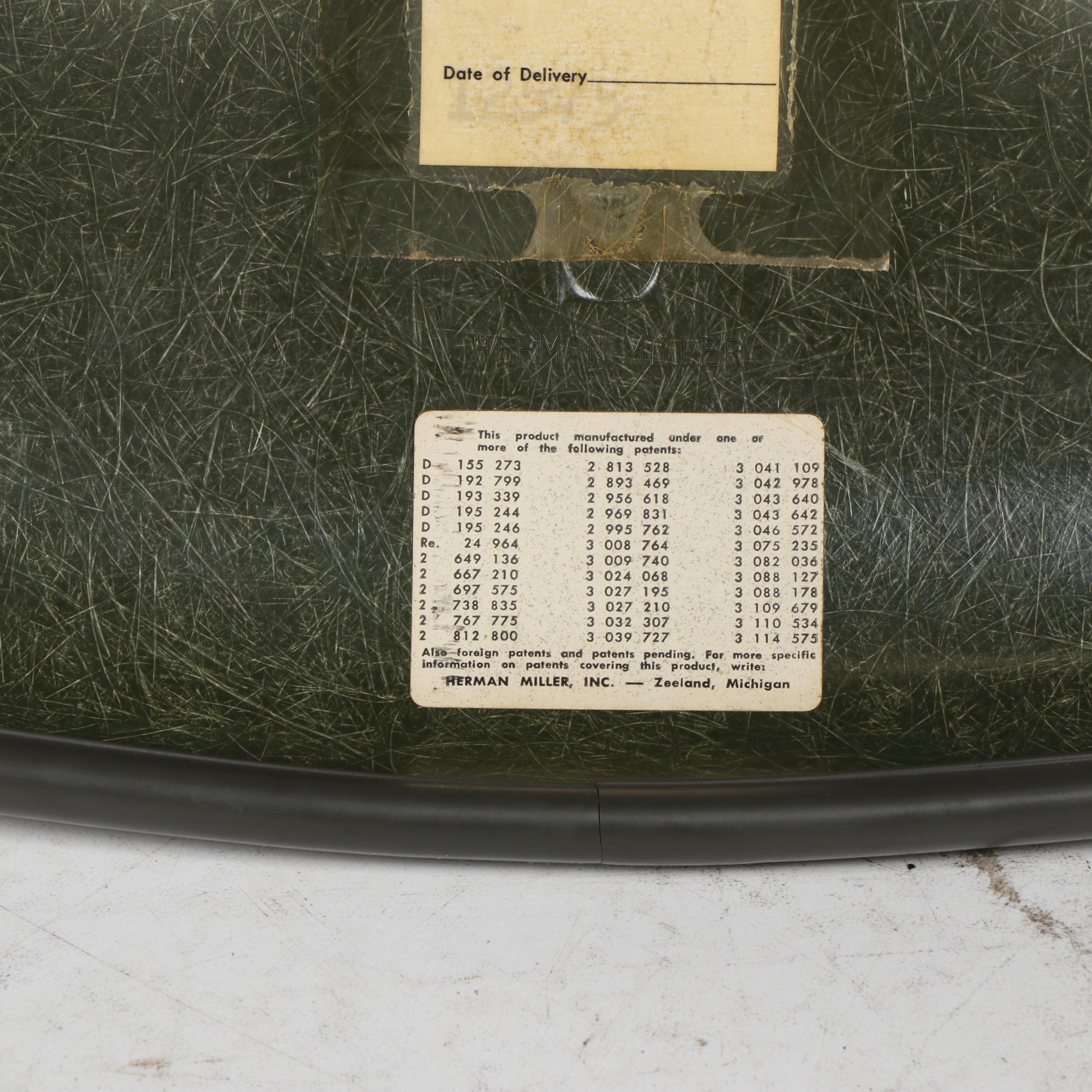 Charles and Ray Eames for Herman Miller Upholstered Fiberglass Chair