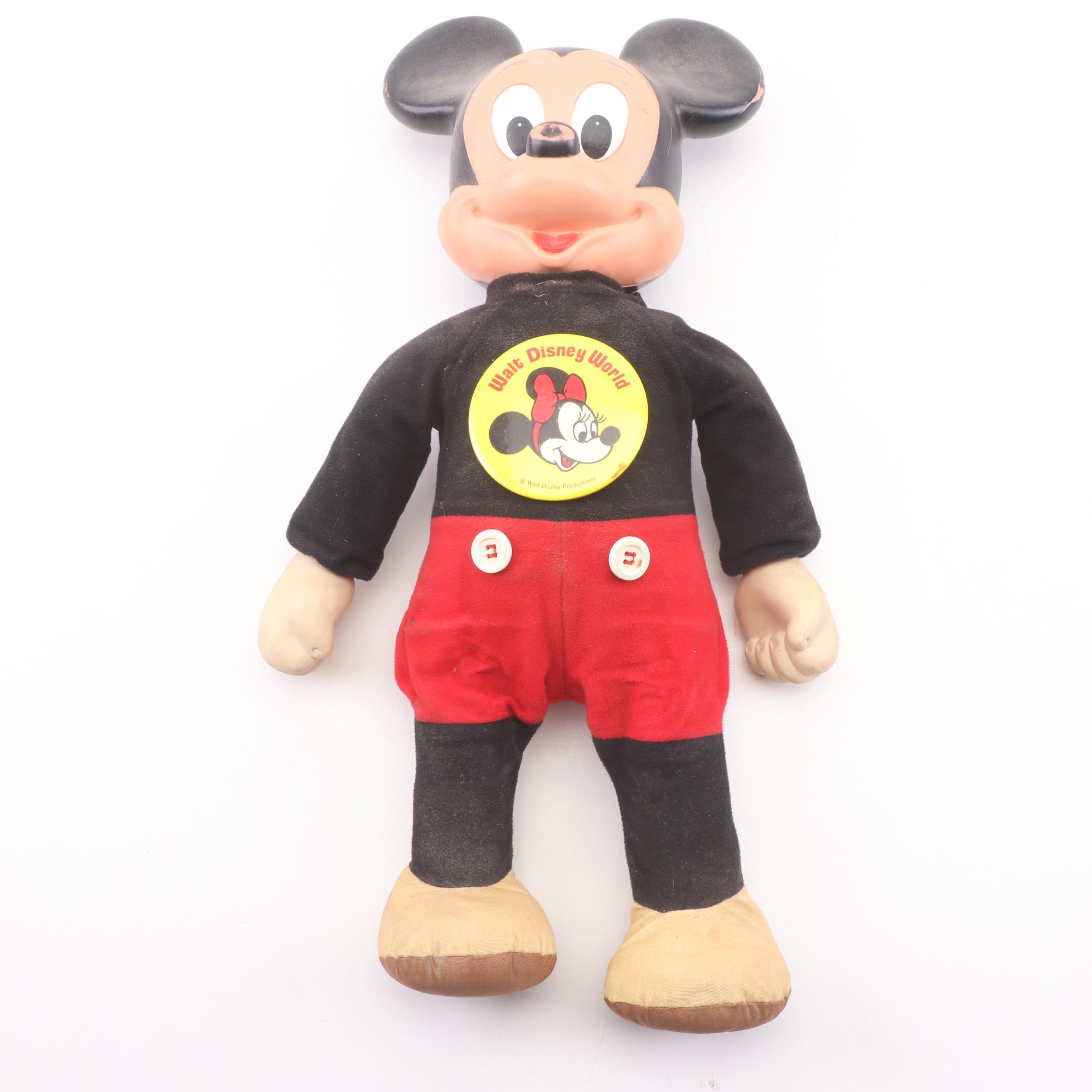 "Marching Mickey Mouse" and Bellhop Monkey Plush Dolls
