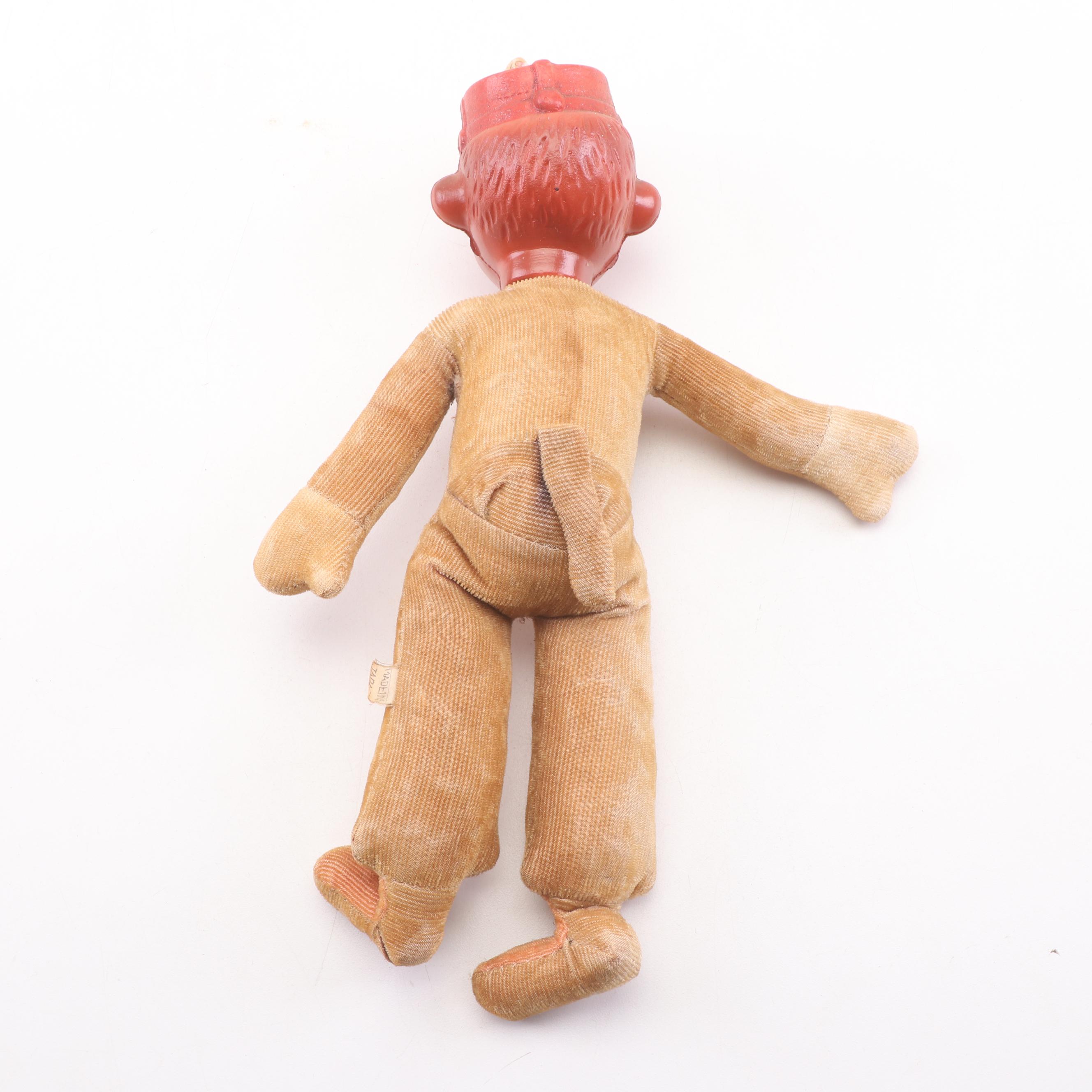 "Marching Mickey Mouse" and Bellhop Monkey Plush Dolls