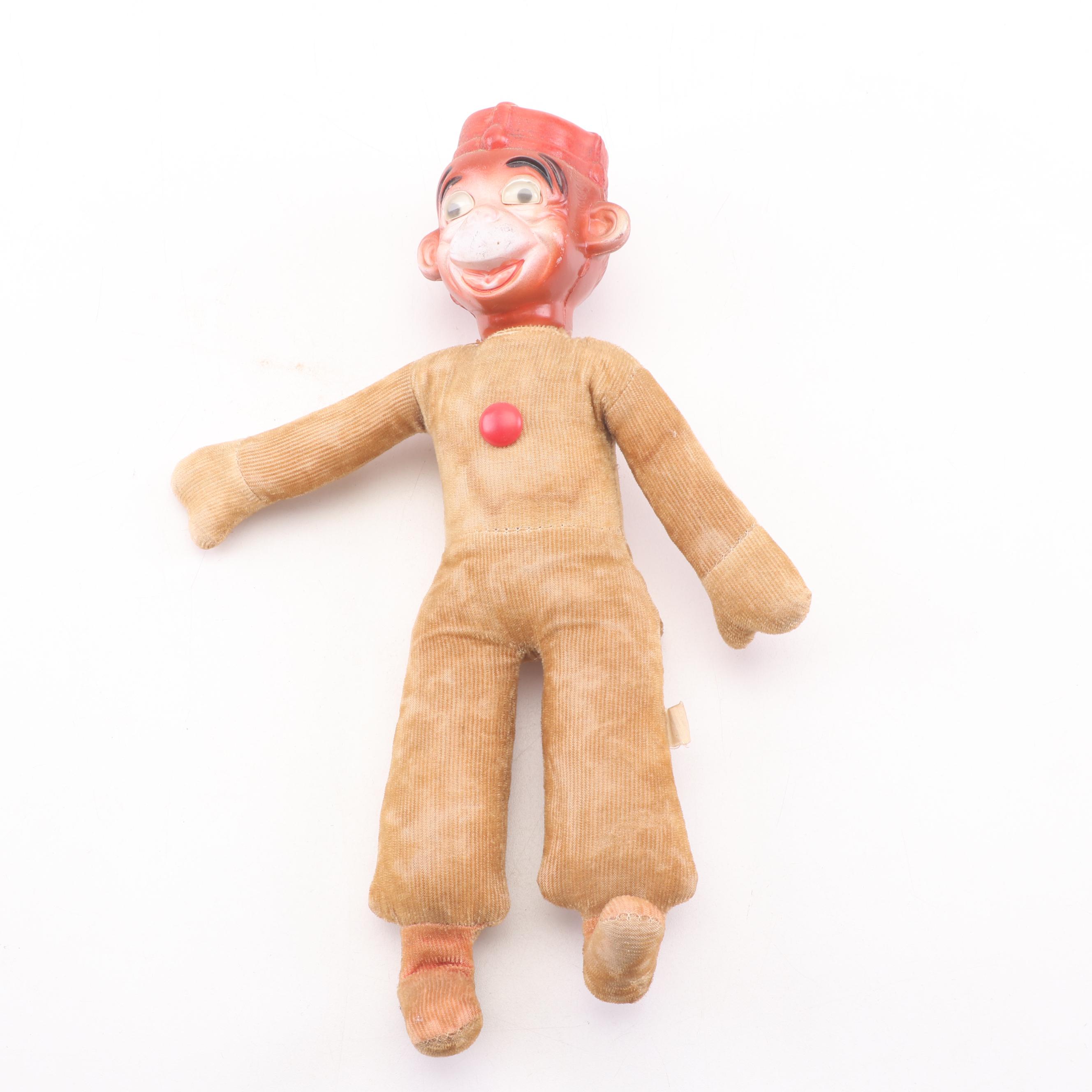 "Marching Mickey Mouse" and Bellhop Monkey Plush Dolls