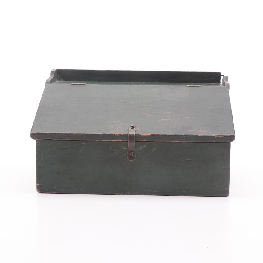 Primitive Painted Writing Box, Early 19th Century