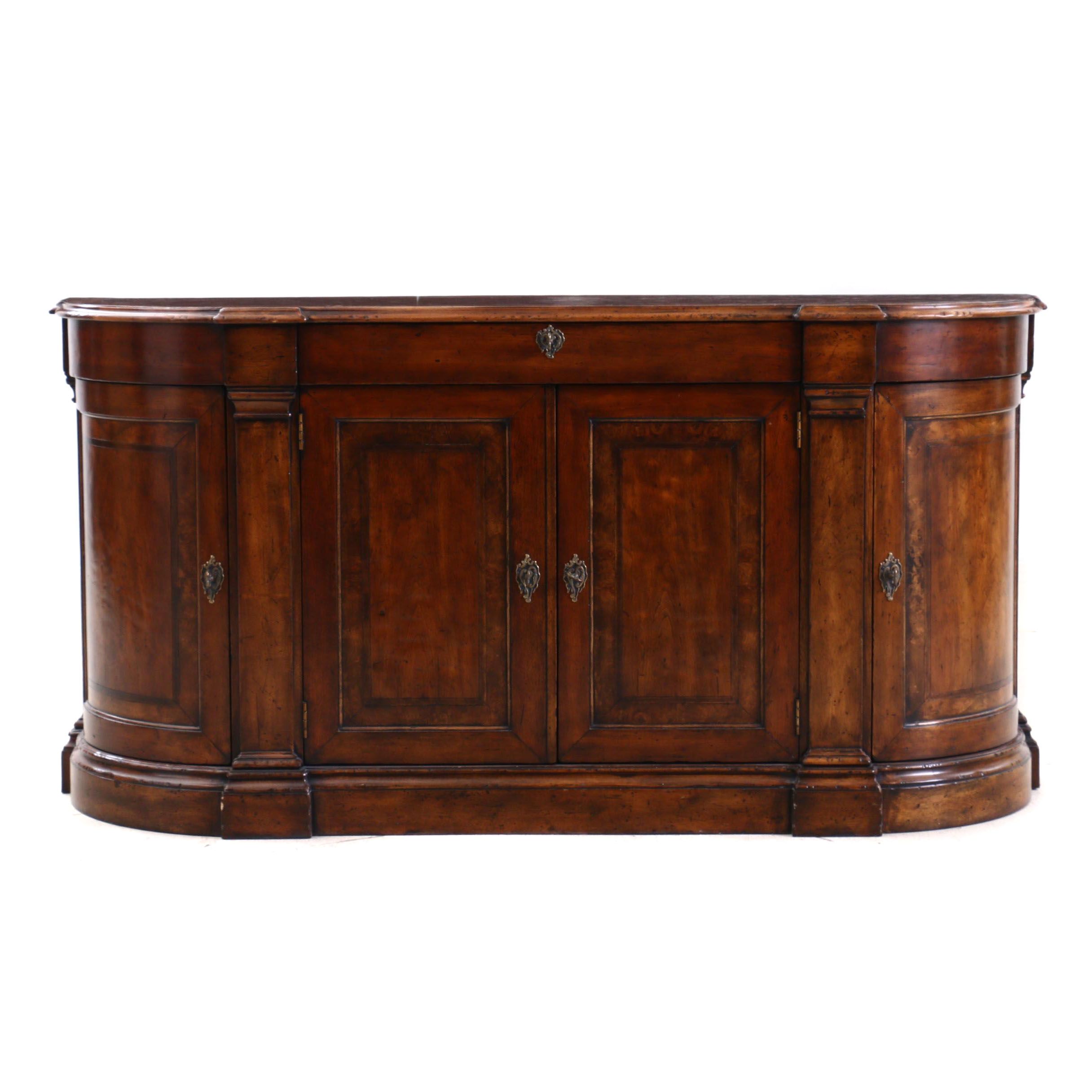 Henredon "Castellina" Walnut Buffet with Silverware Drawer, Contemporary