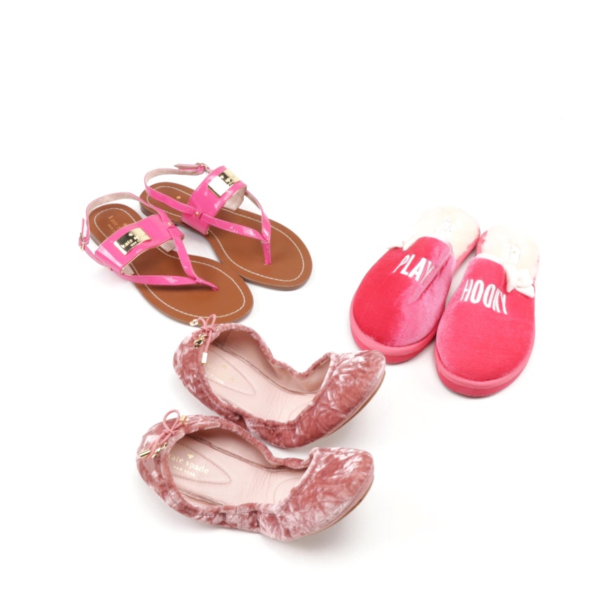 Kate Spade New York Pink Ballet Flats, Slippers and Sandals