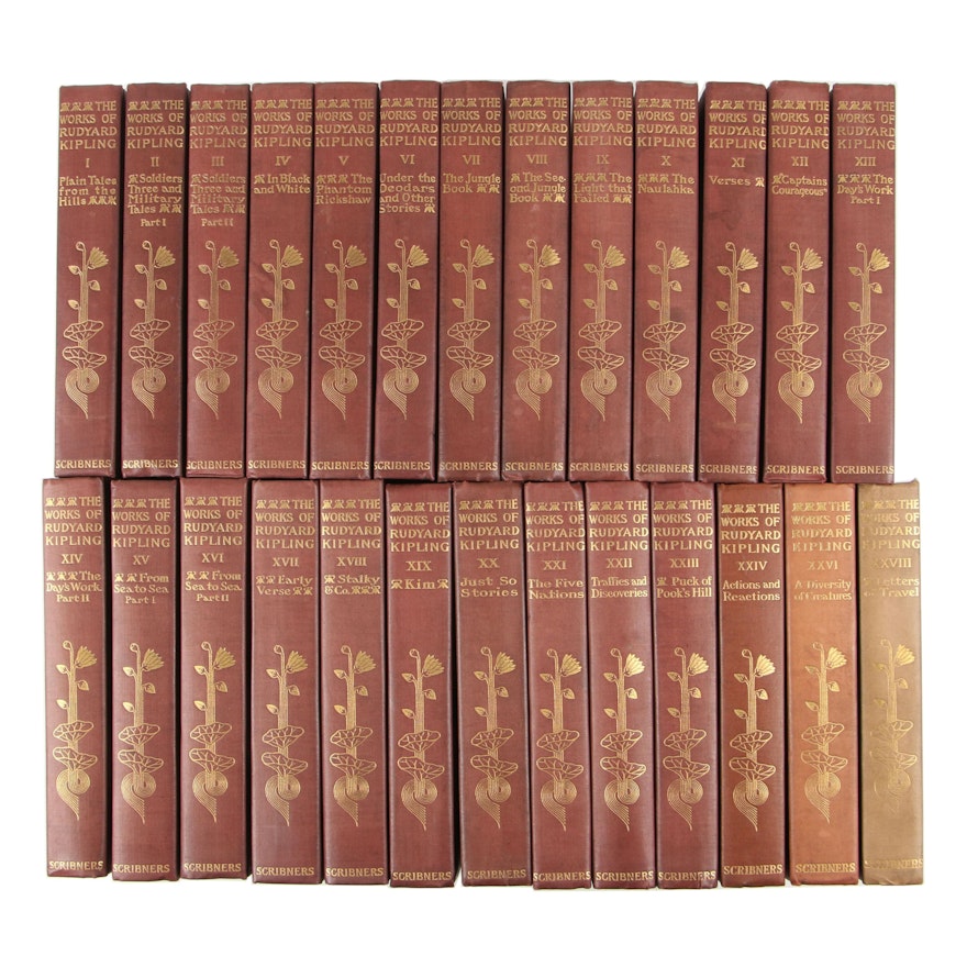 Near Complete "The Writings in Prose and Verse of Rudyard Kipling"
