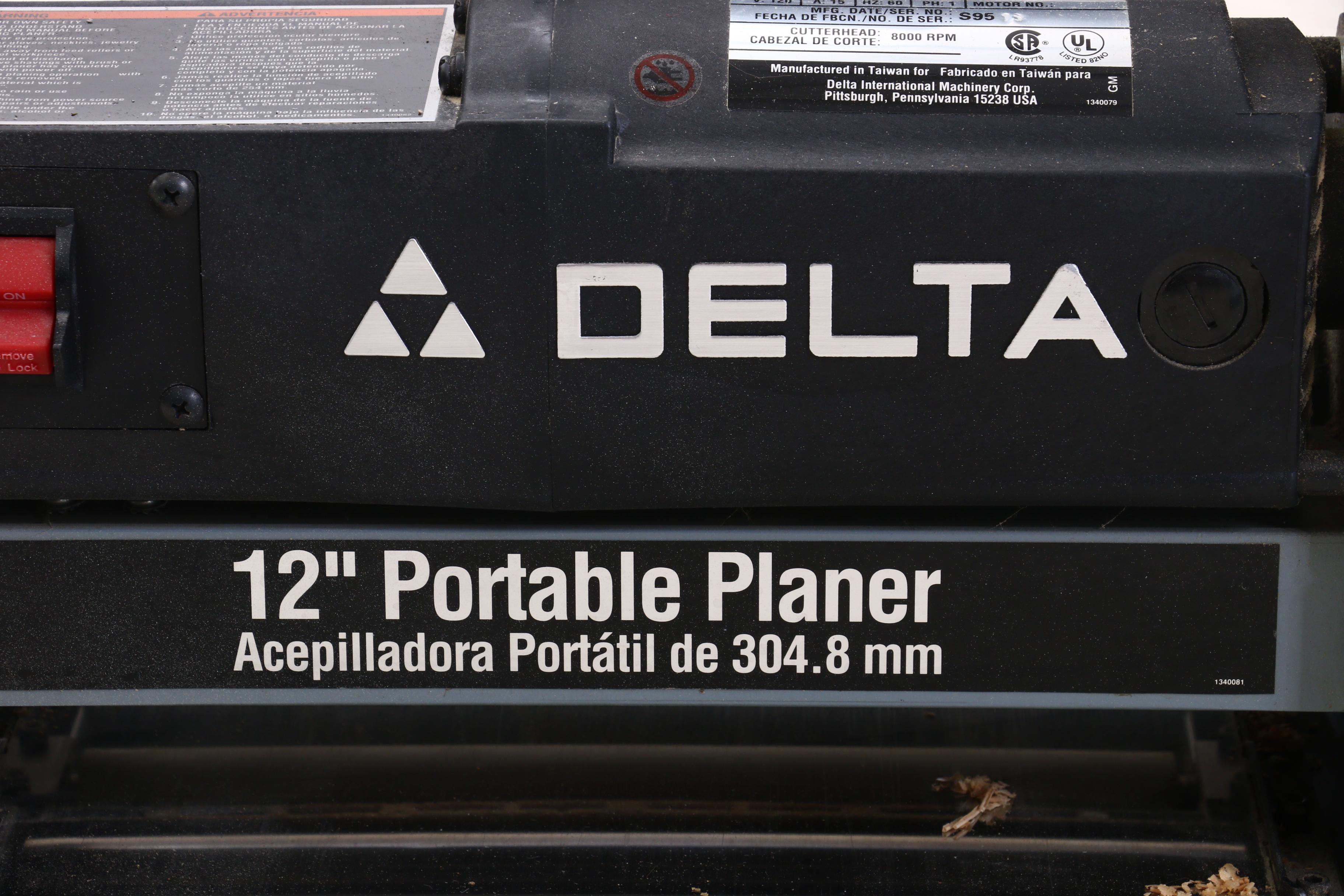 Delta 12" Portable Planer