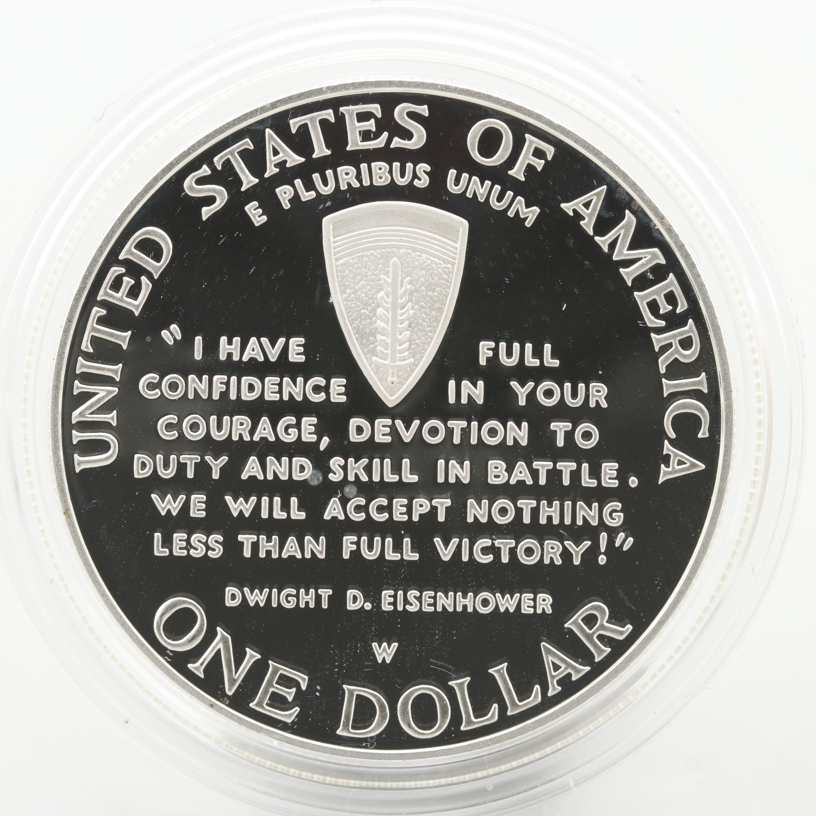 1991-1995 World War II 50th Anniversary Commemorative Two-Coin Proof Set