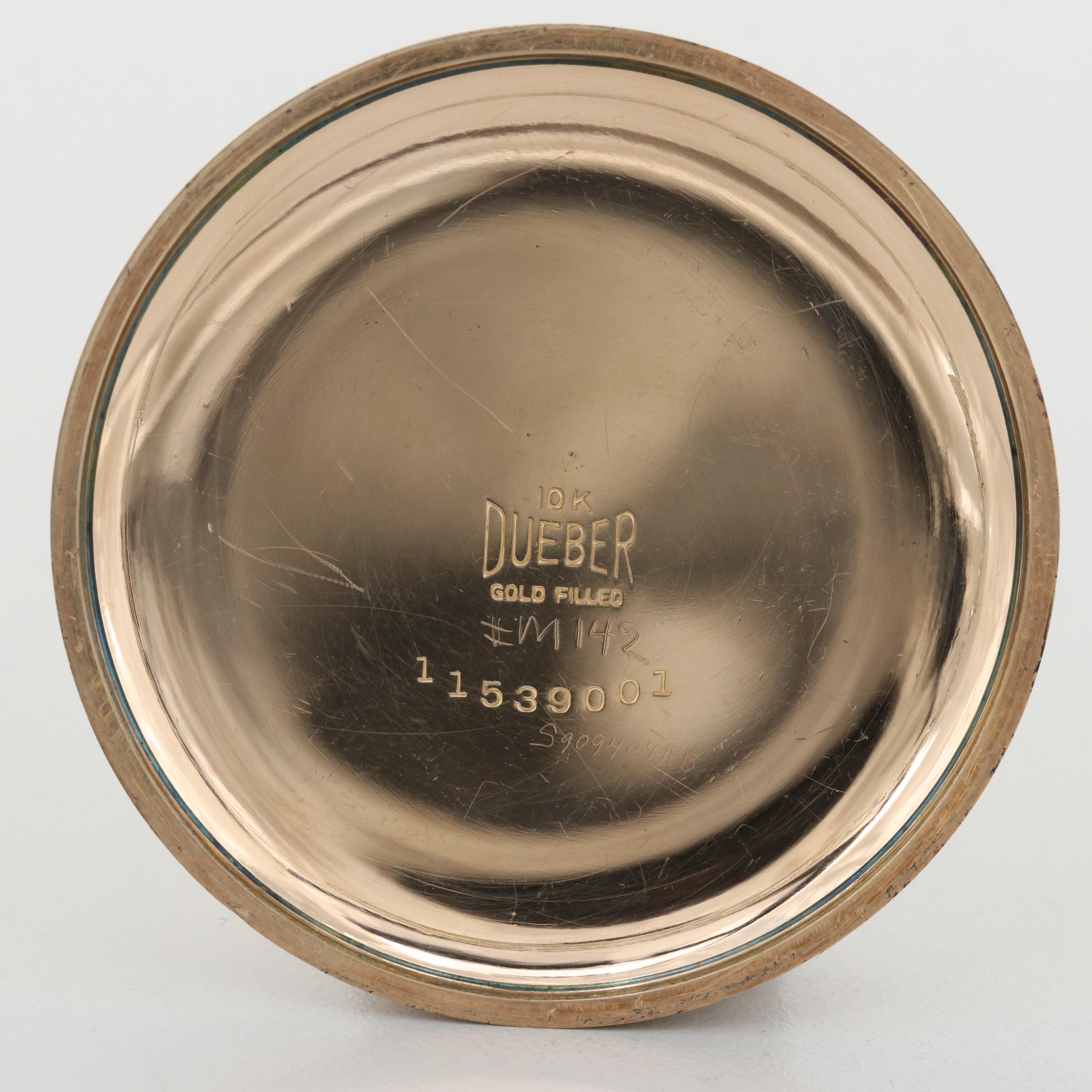 Vintage Illinois Time King 10K Gold Filled Open Face Pocket Watch, 1925