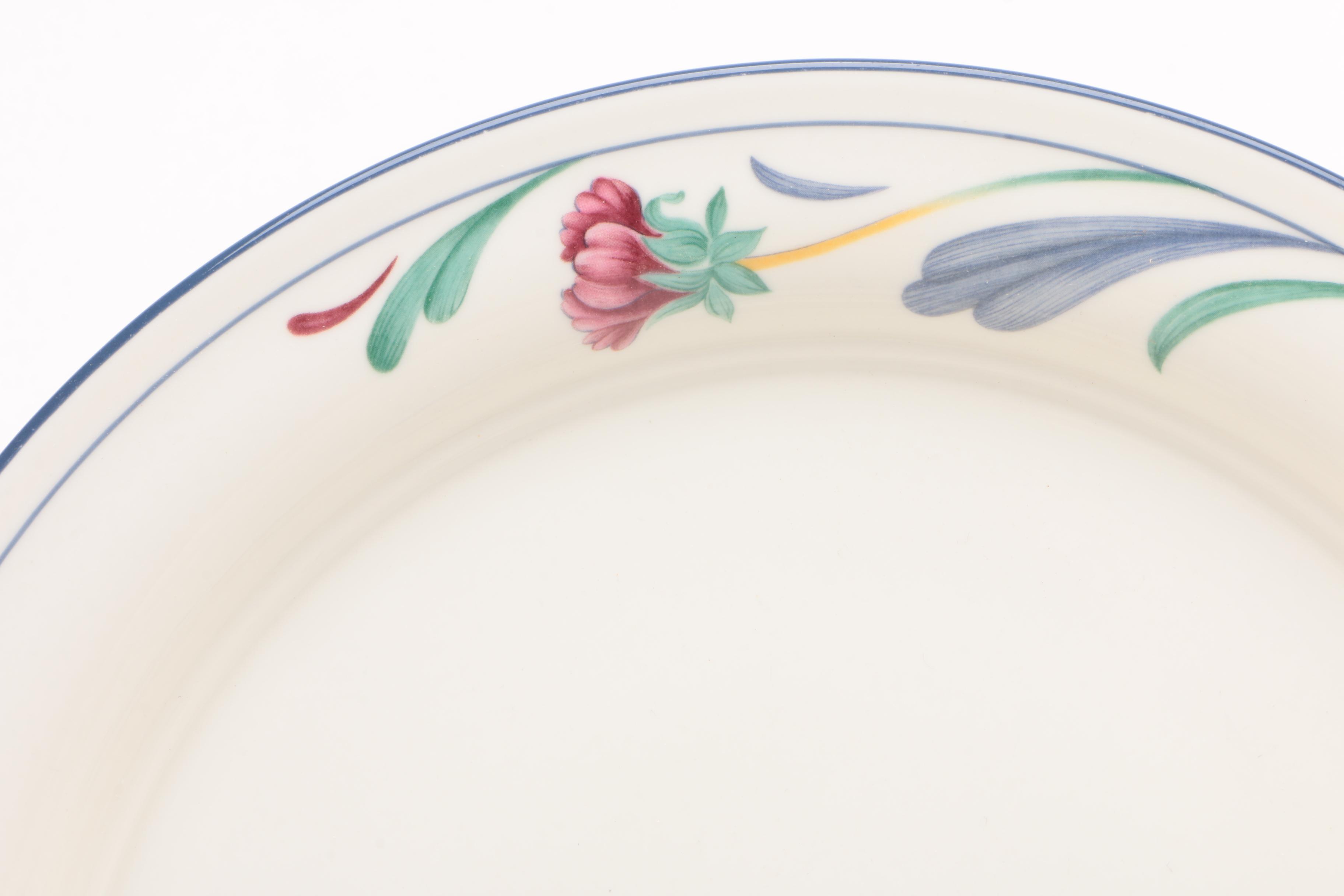 Lenox "Poppies on Blue" and "Blue Pinstripes" Ceramic Dinnerware