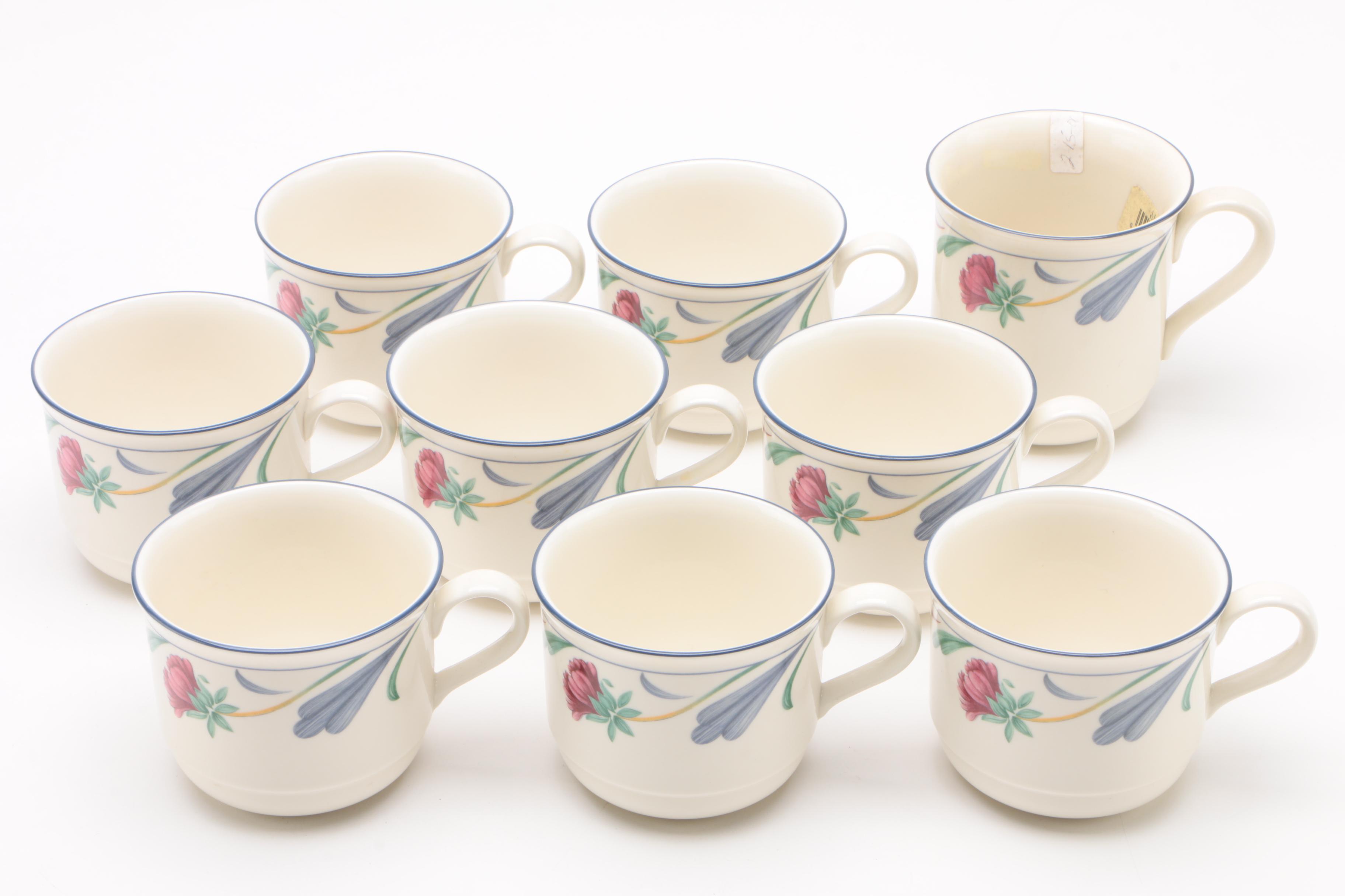 Lenox "Poppies on Blue" and "Blue Pinstripes" Ceramic Dinnerware