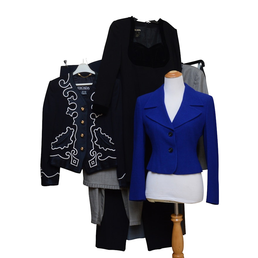 Escada, Giorgio Armani, and Mondi Skirt Suits, Dress Pants, and Dress