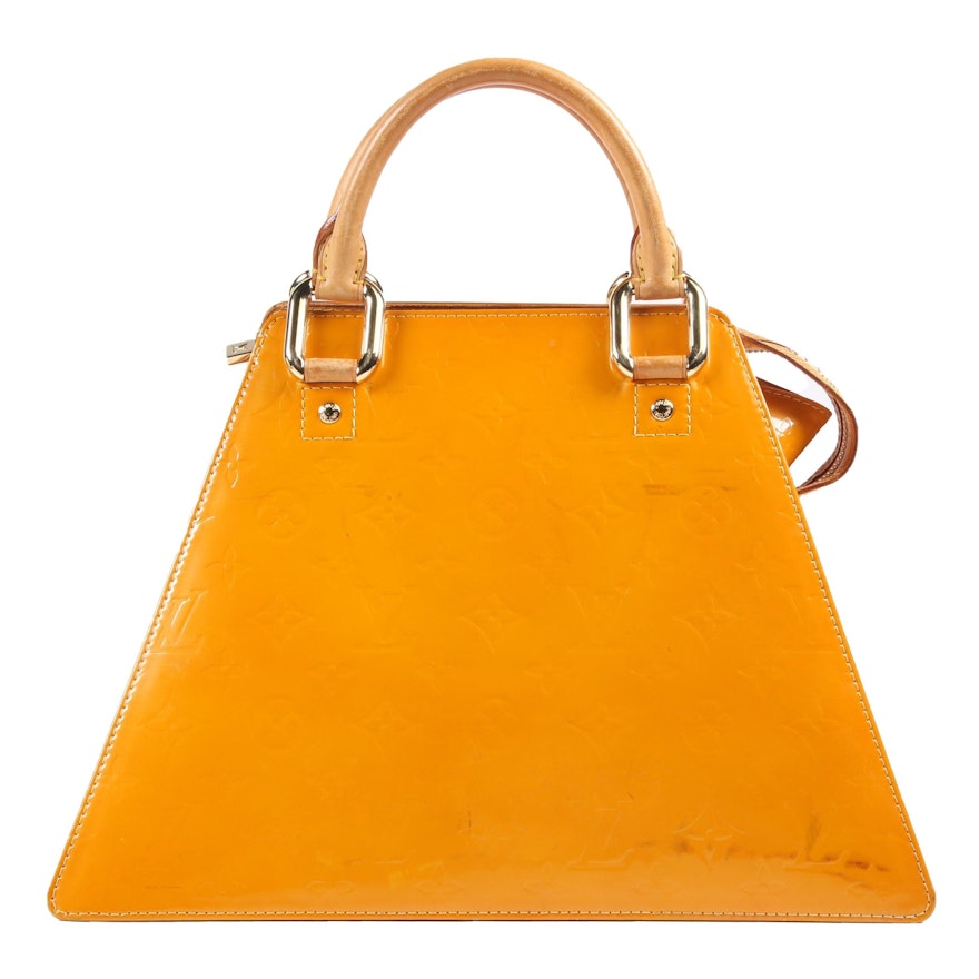 Louis Vuitton Paris Forsyth GM Handbag in Mango Vernis Leather