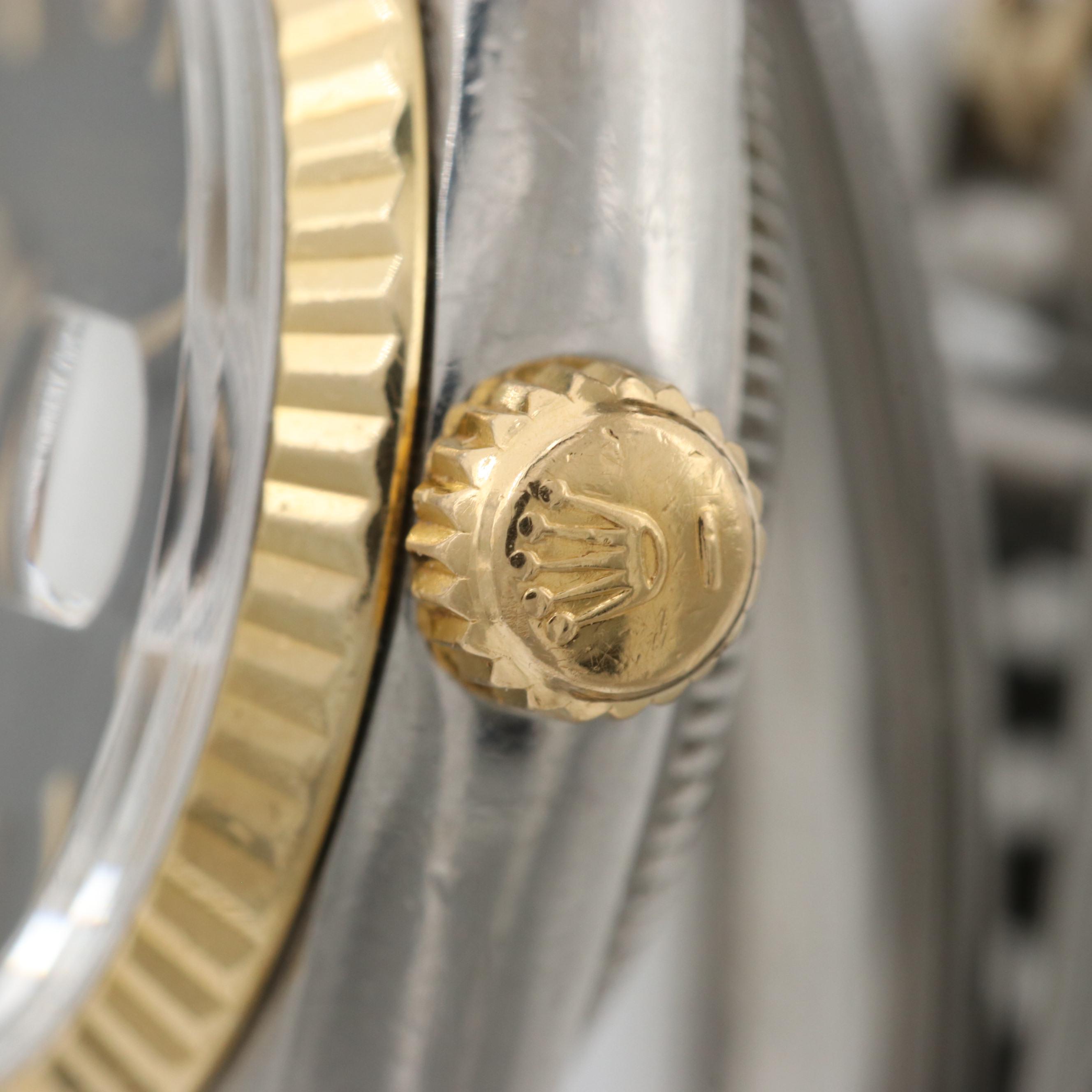 Vintage Rolex Datejust 14K Gold And Stainless Steel Automatic Watch, 1978