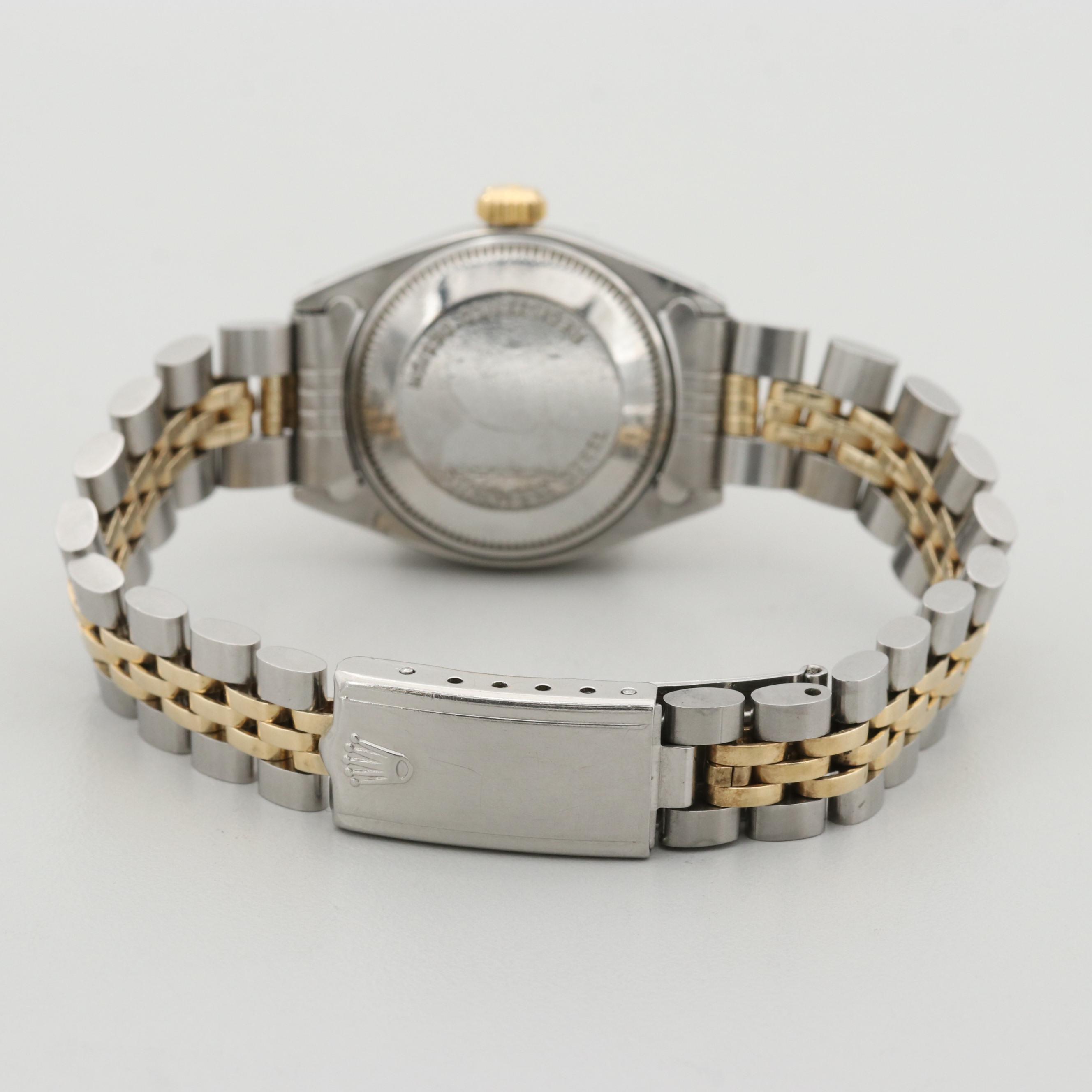 Vintage Rolex Datejust 14K Gold And Stainless Steel Automatic Watch, 1978