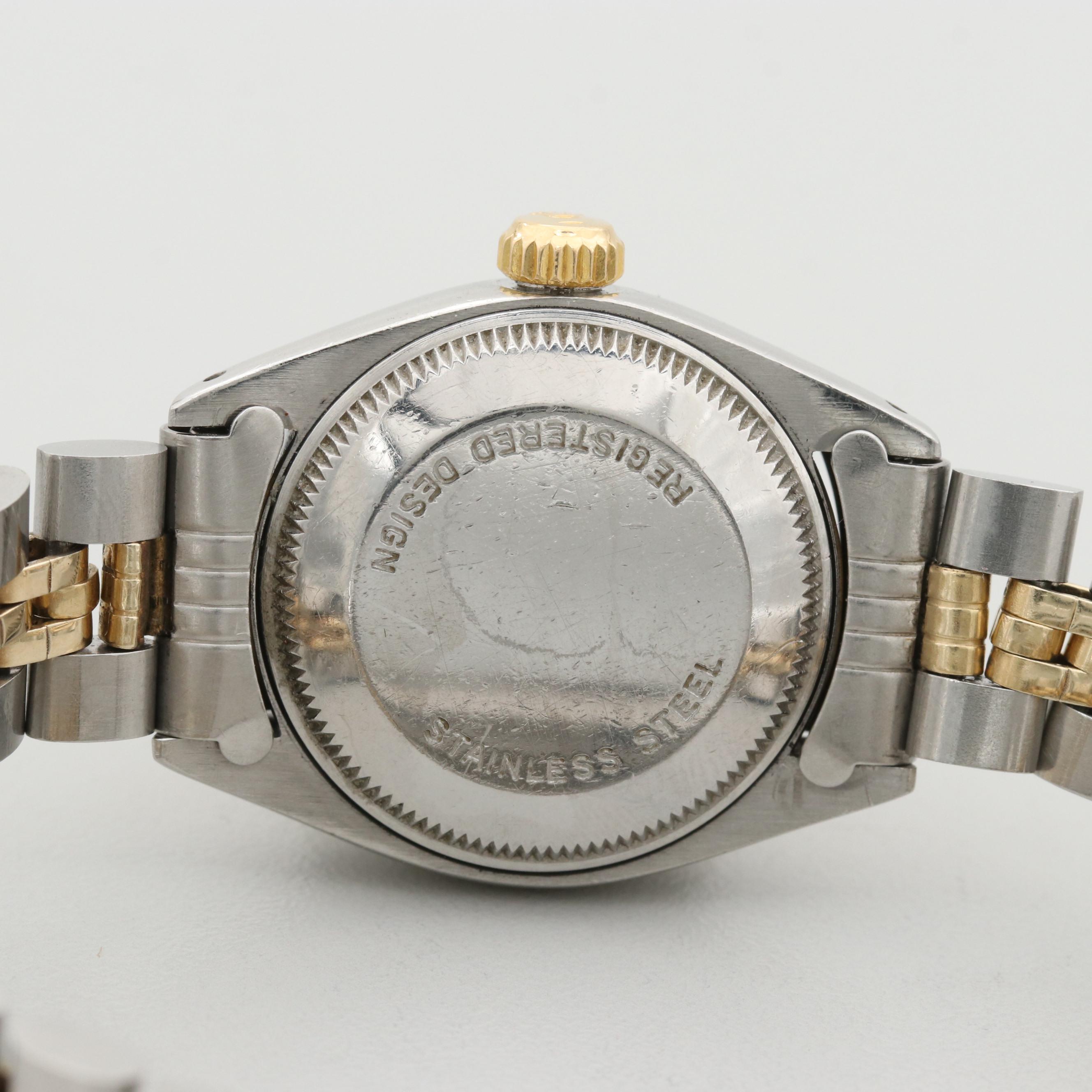 Vintage Rolex Datejust 14K Gold And Stainless Steel Automatic Watch, 1978