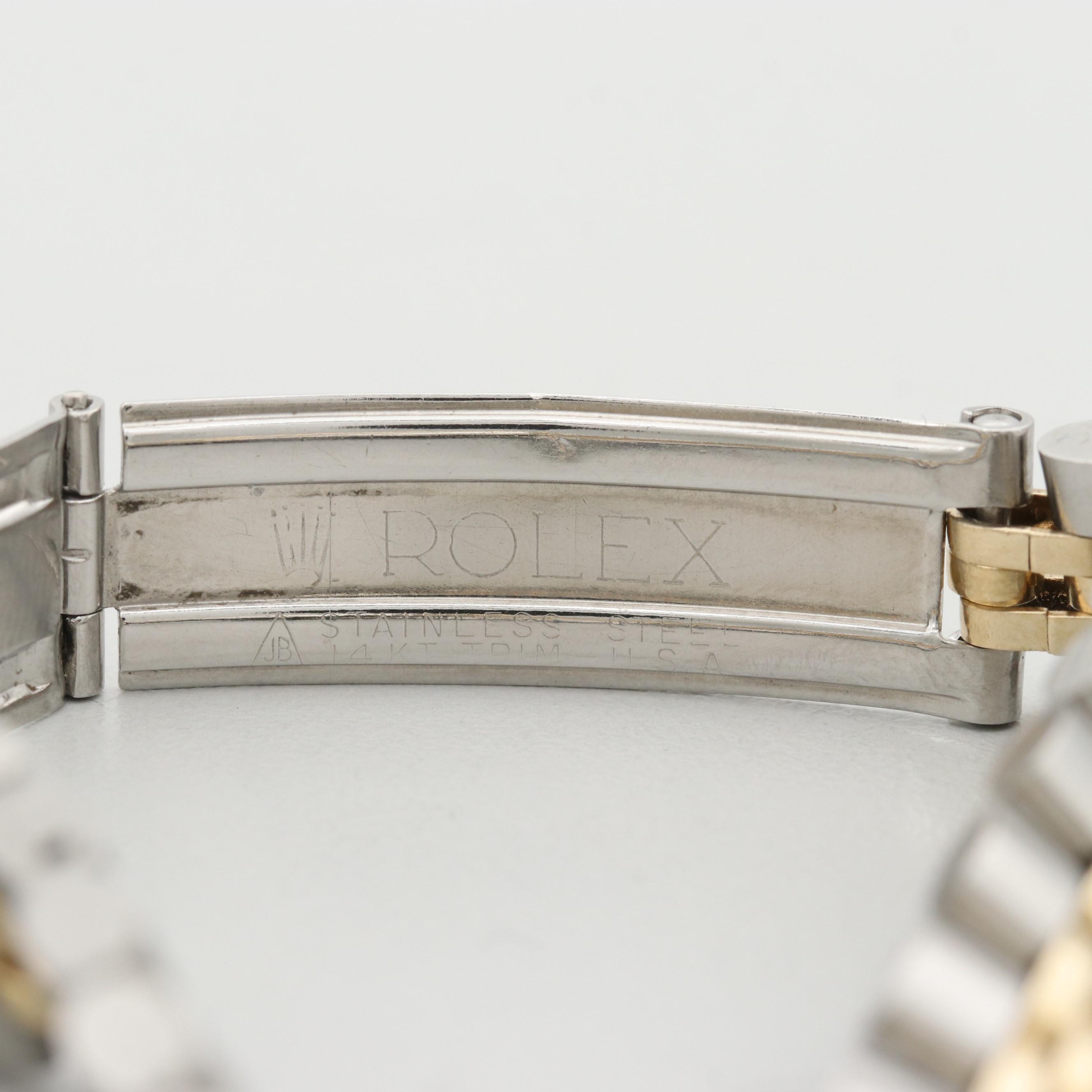 Vintage Rolex Datejust 14K Gold And Stainless Steel Automatic Watch, 1978