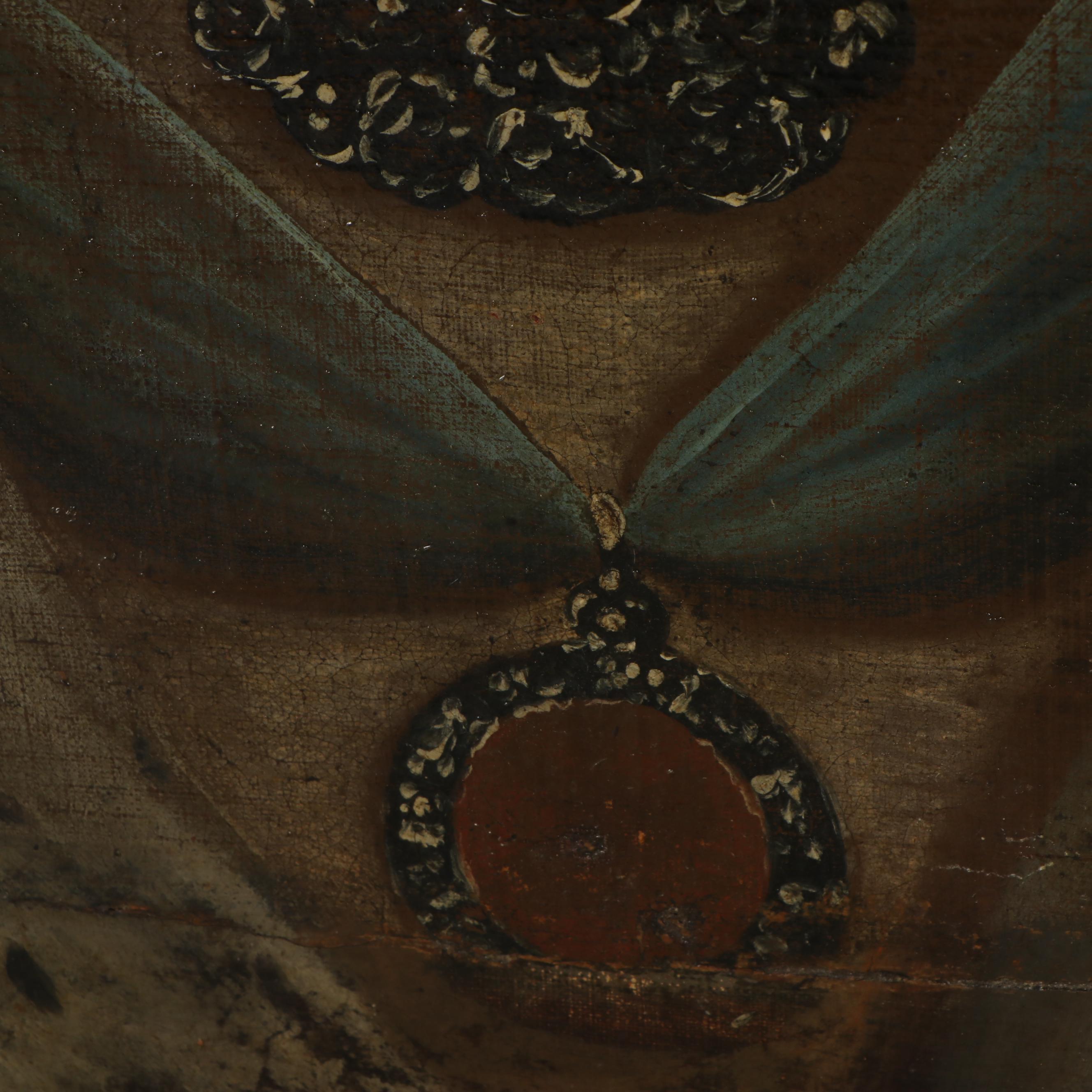 English Provincial School Oil Portrait of Queen Anne of Great Britain