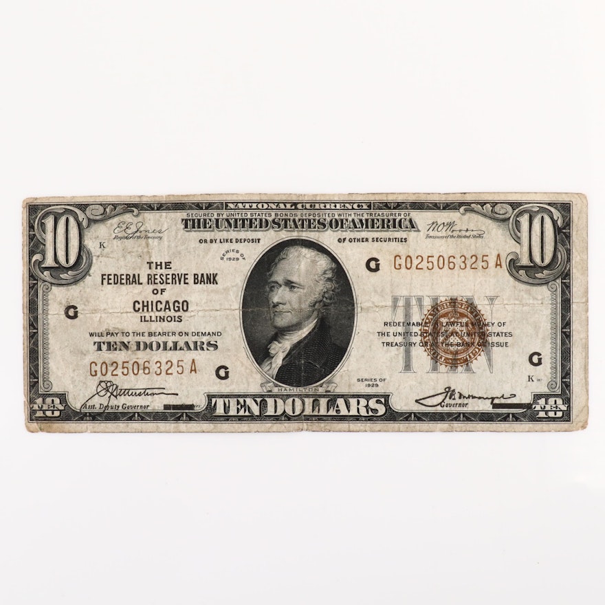 Series of 1929 U.S. $10 National Currency Note