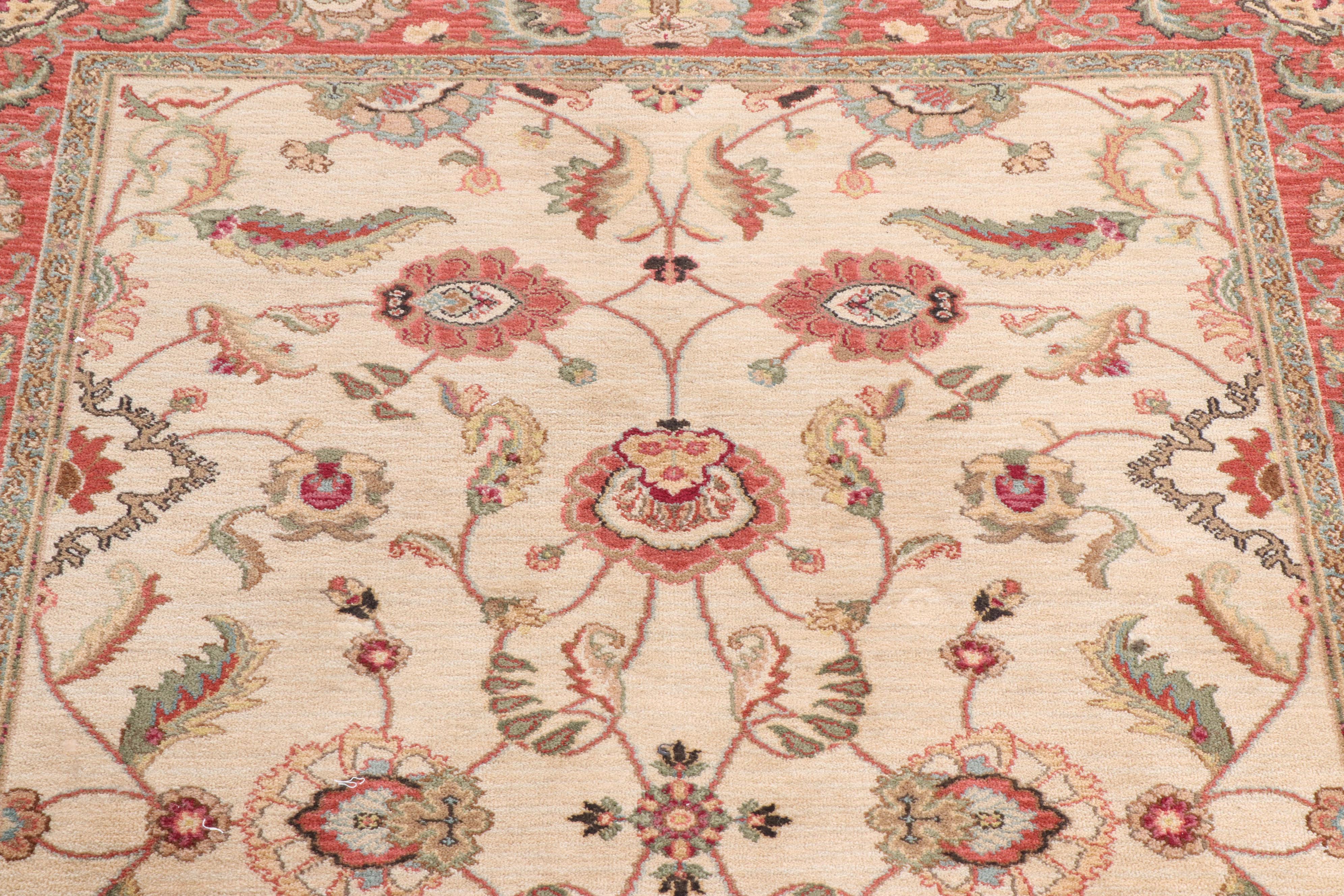 Machine Made Karastan Ashara "Agra Ivory" Wool Rug