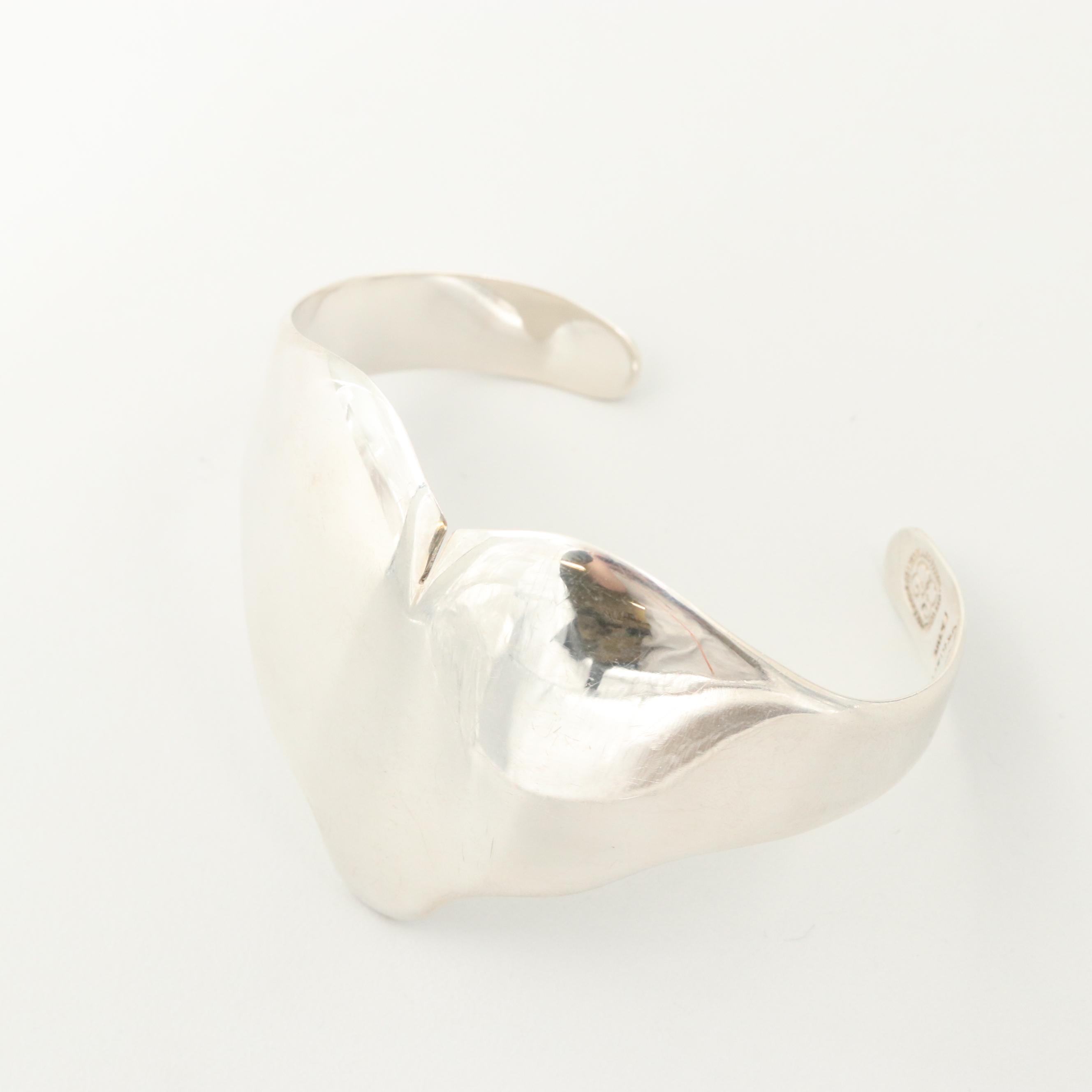 Taxco Talleres de Los Ballesteros Sterling Silver Cuff Bracelet