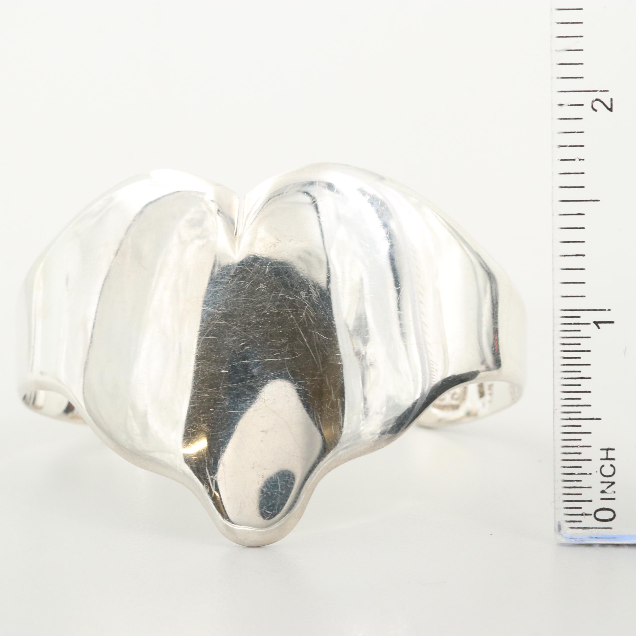 Taxco Talleres de Los Ballesteros Sterling Silver Cuff Bracelet