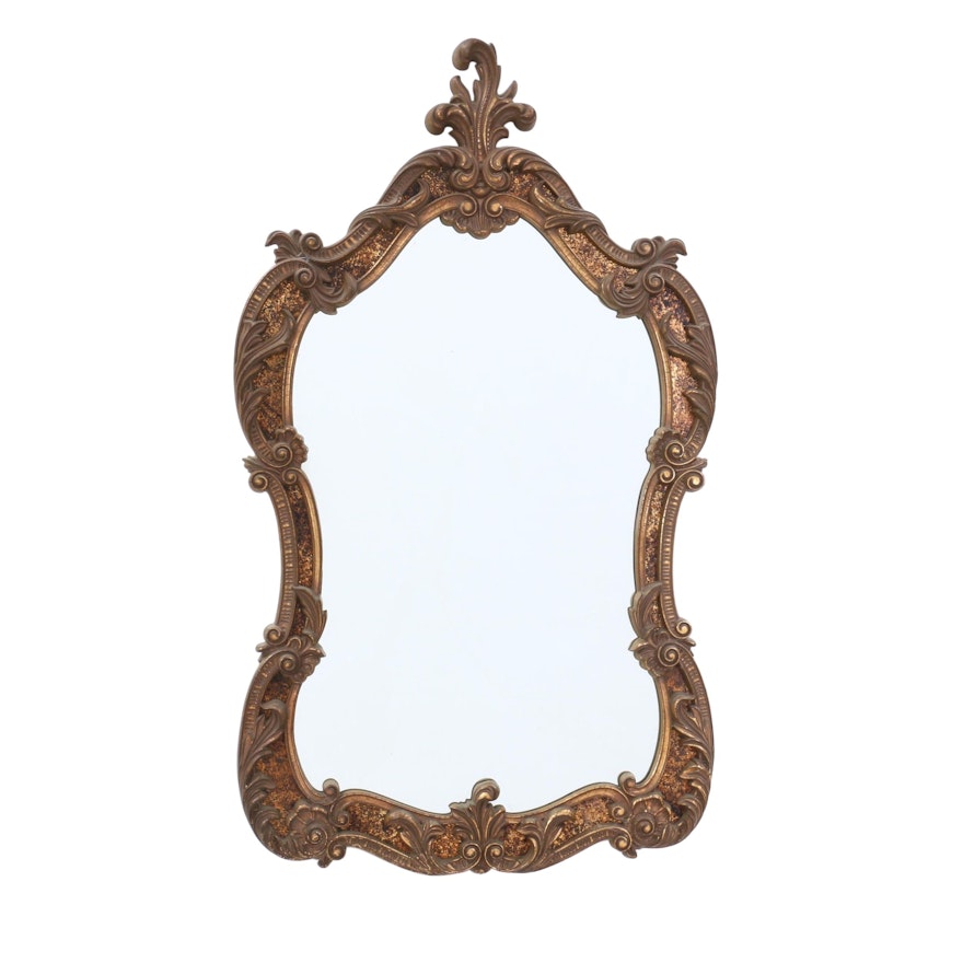 Rococo Style Molded Plastic Frame Wall Mirror by Turner