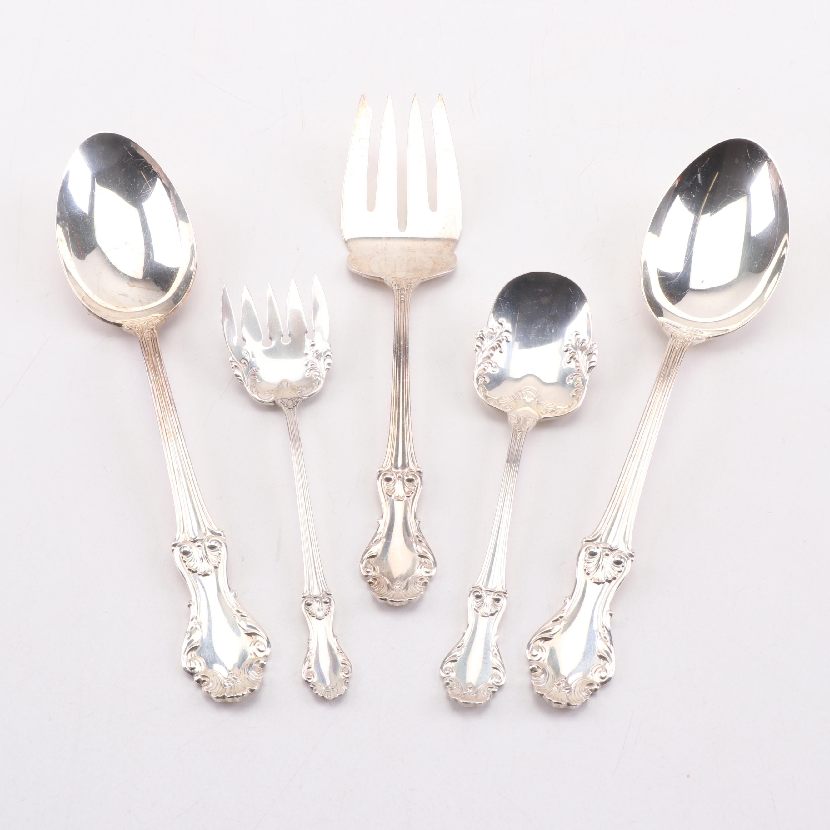 Frank M. Whiting "Georgian Shell" Sterling Silver Flatware Service for Twelve