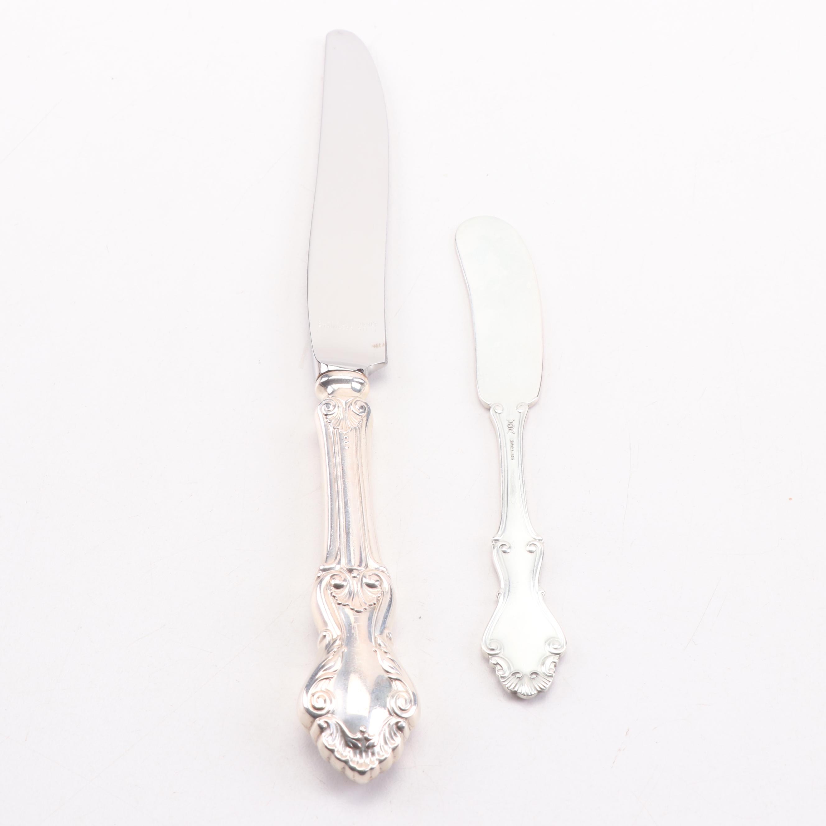Frank M. Whiting "Georgian Shell" Sterling Silver Flatware Service for Twelve