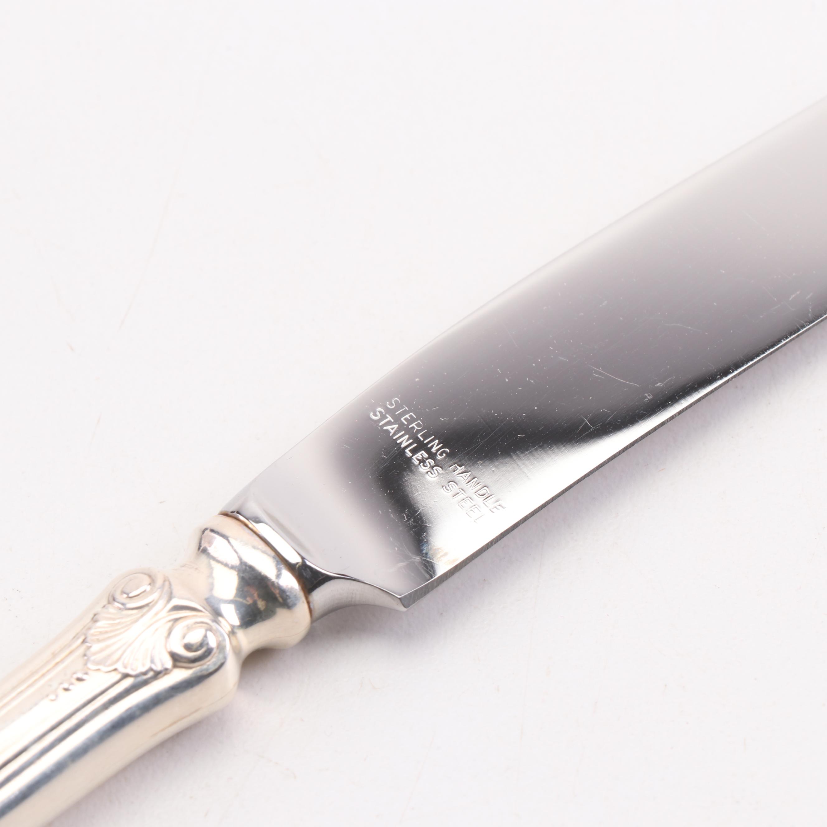 Frank M. Whiting "Georgian Shell" Sterling Silver Flatware Service for Twelve