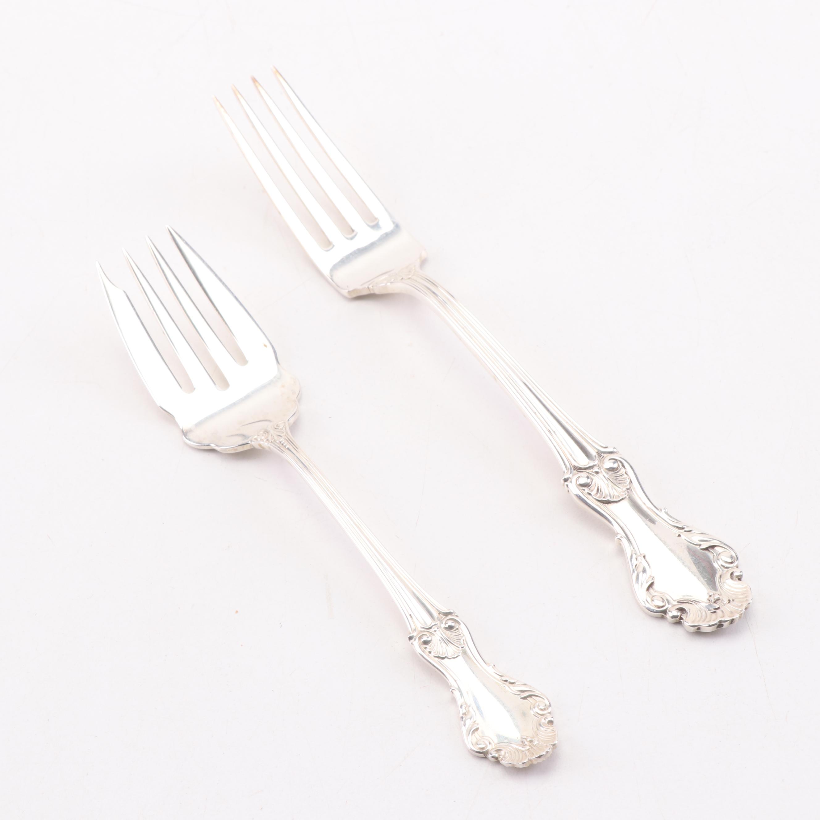 Frank M. Whiting "Georgian Shell" Sterling Silver Flatware Service for Twelve