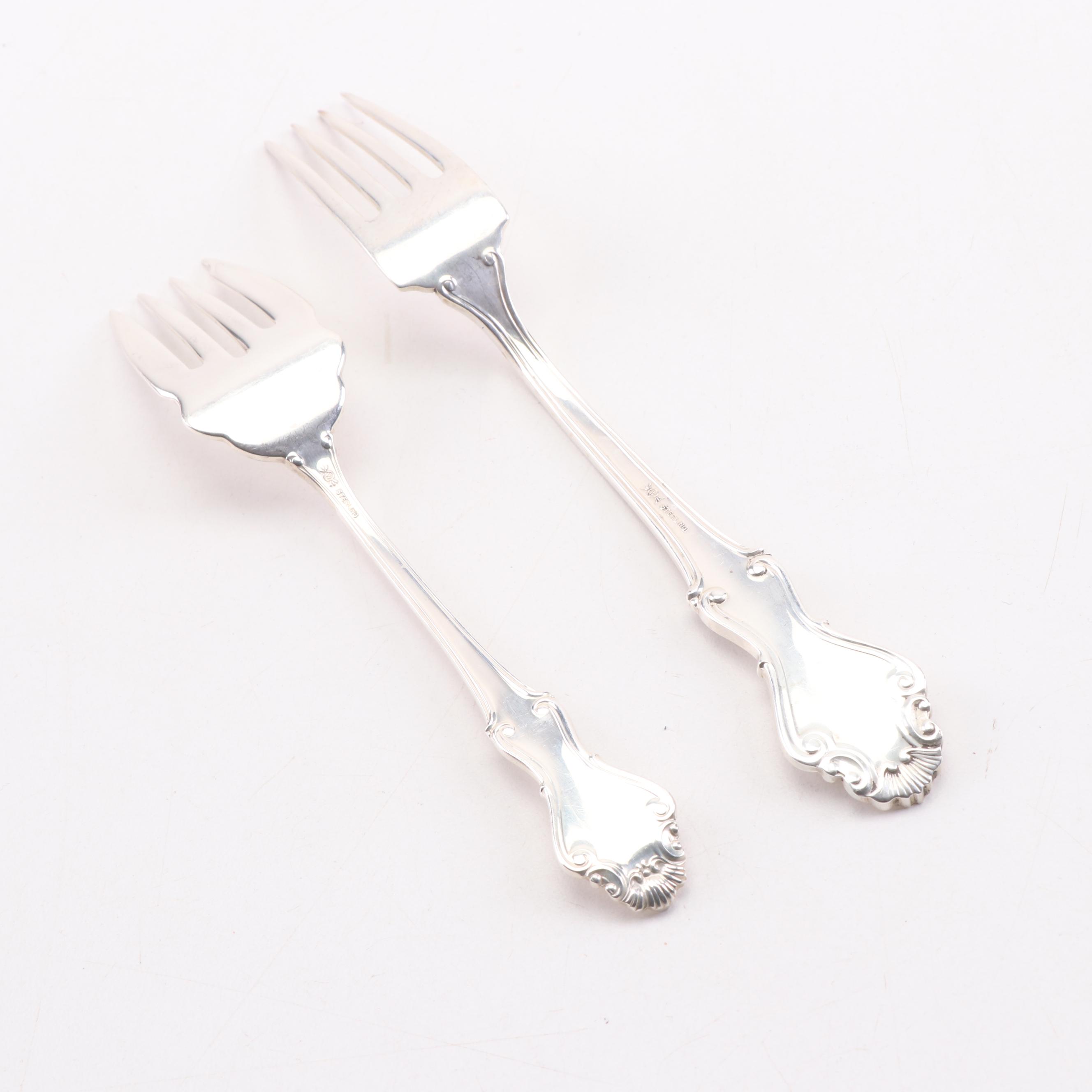 Frank M. Whiting "Georgian Shell" Sterling Silver Flatware Service for Twelve